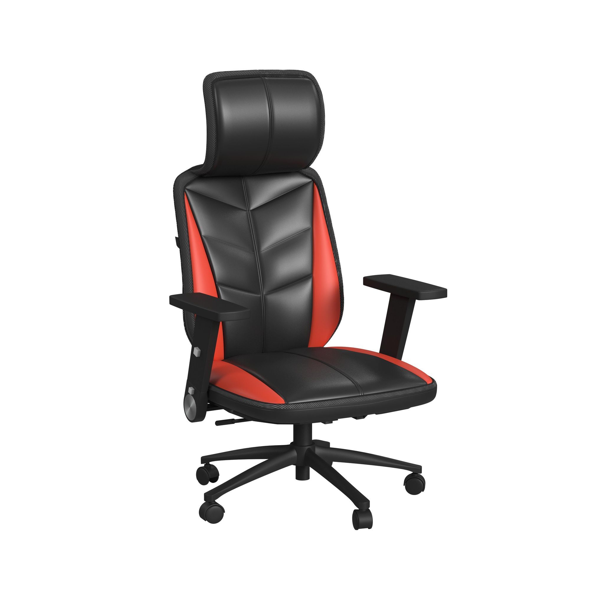 Rollins - Gaming Chair With LED And Speaker - Black And Red