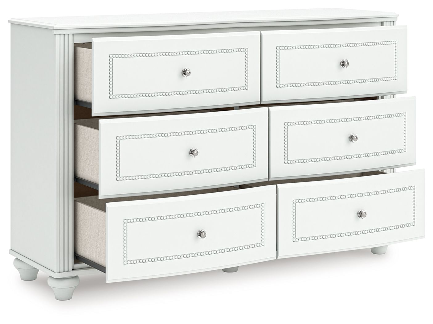 Kozlani - Six Drawer Dresser - White
