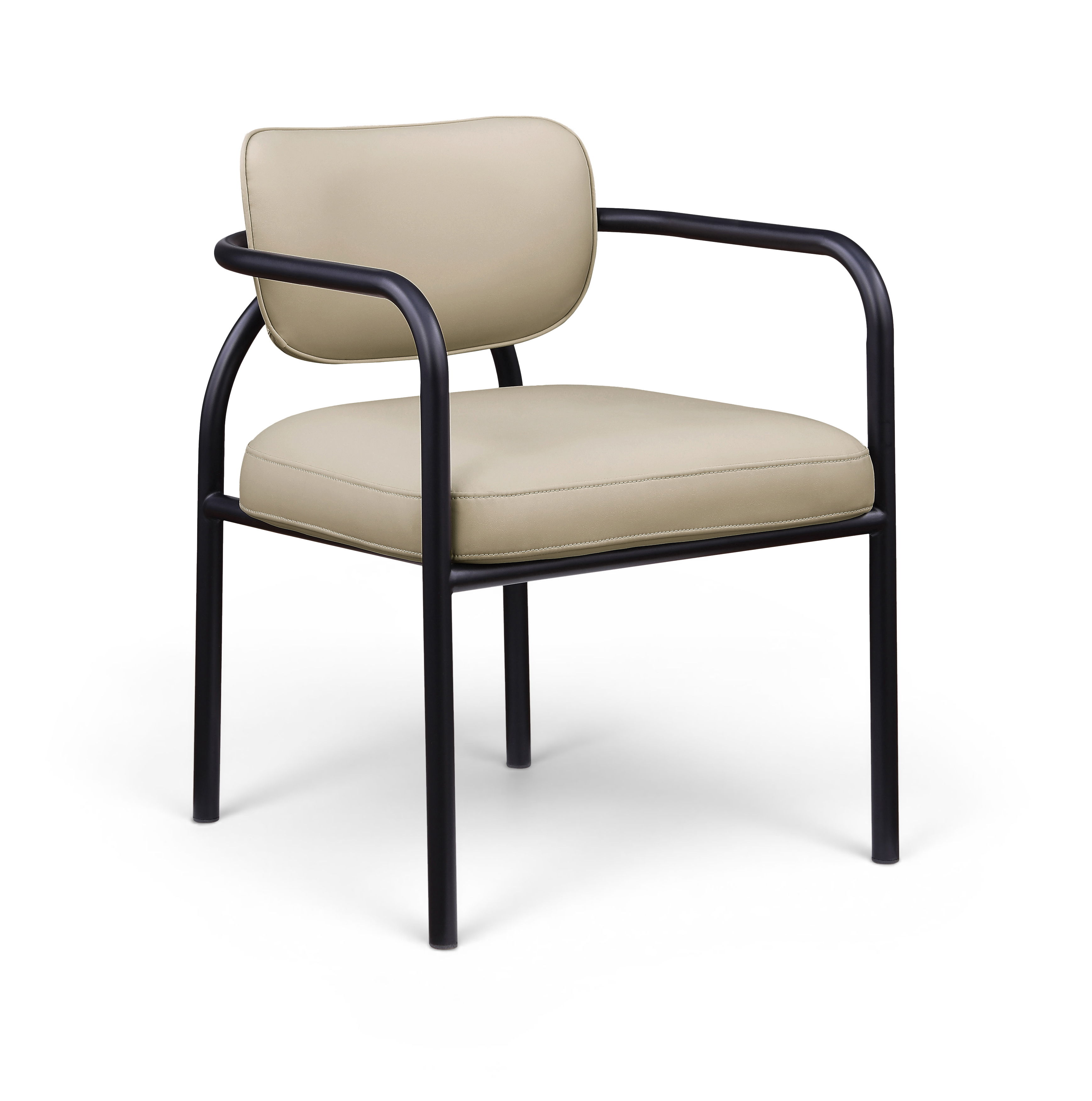 Serava - Vegan Leather Upholstered Dining Chair (Set of 2) - Beige