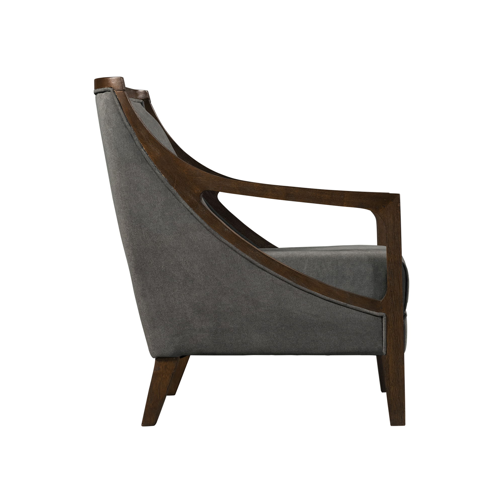 Hopkins - 28" Accent Chair - Brown Frame