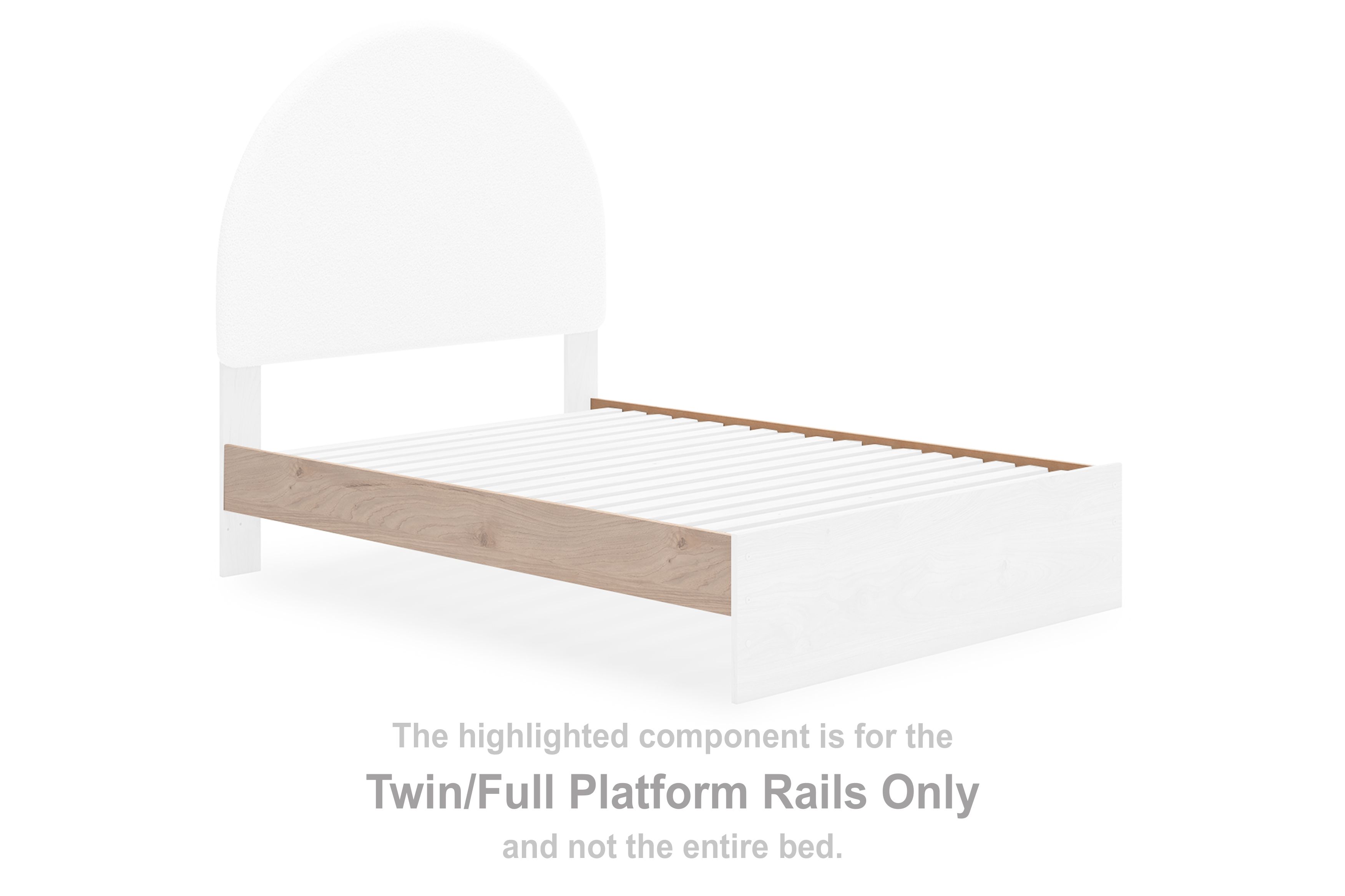 Arloster – Twin/Full Platform Rails – Tan