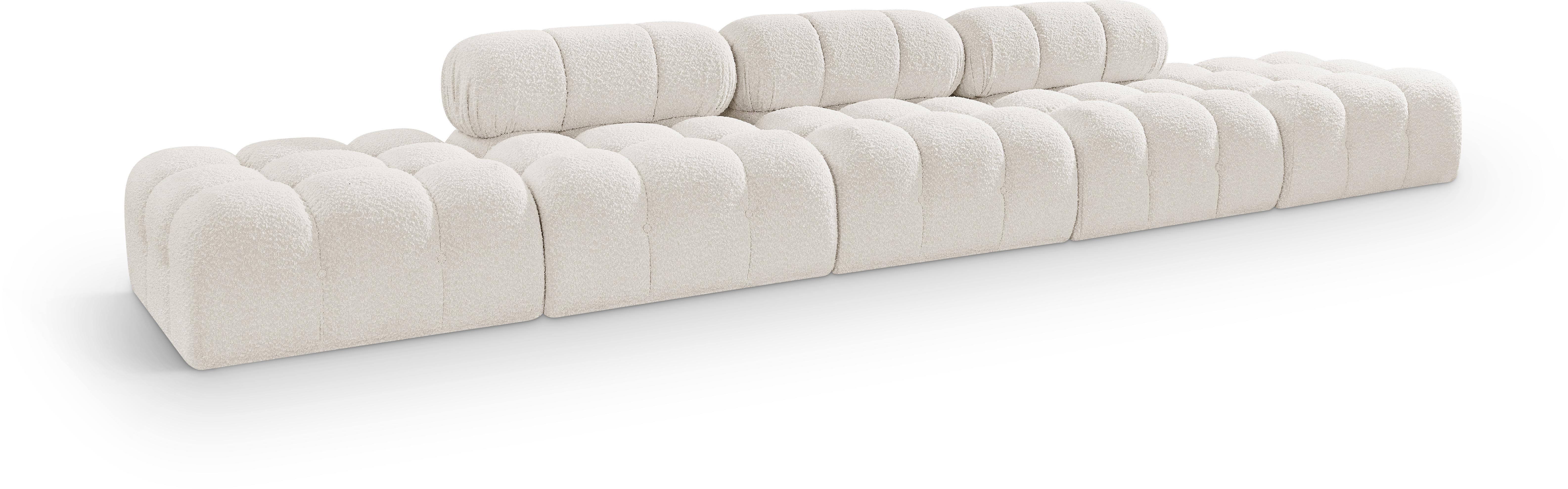 5 Pc · Boucle Fabric 170" Upholstered Modular Sofa