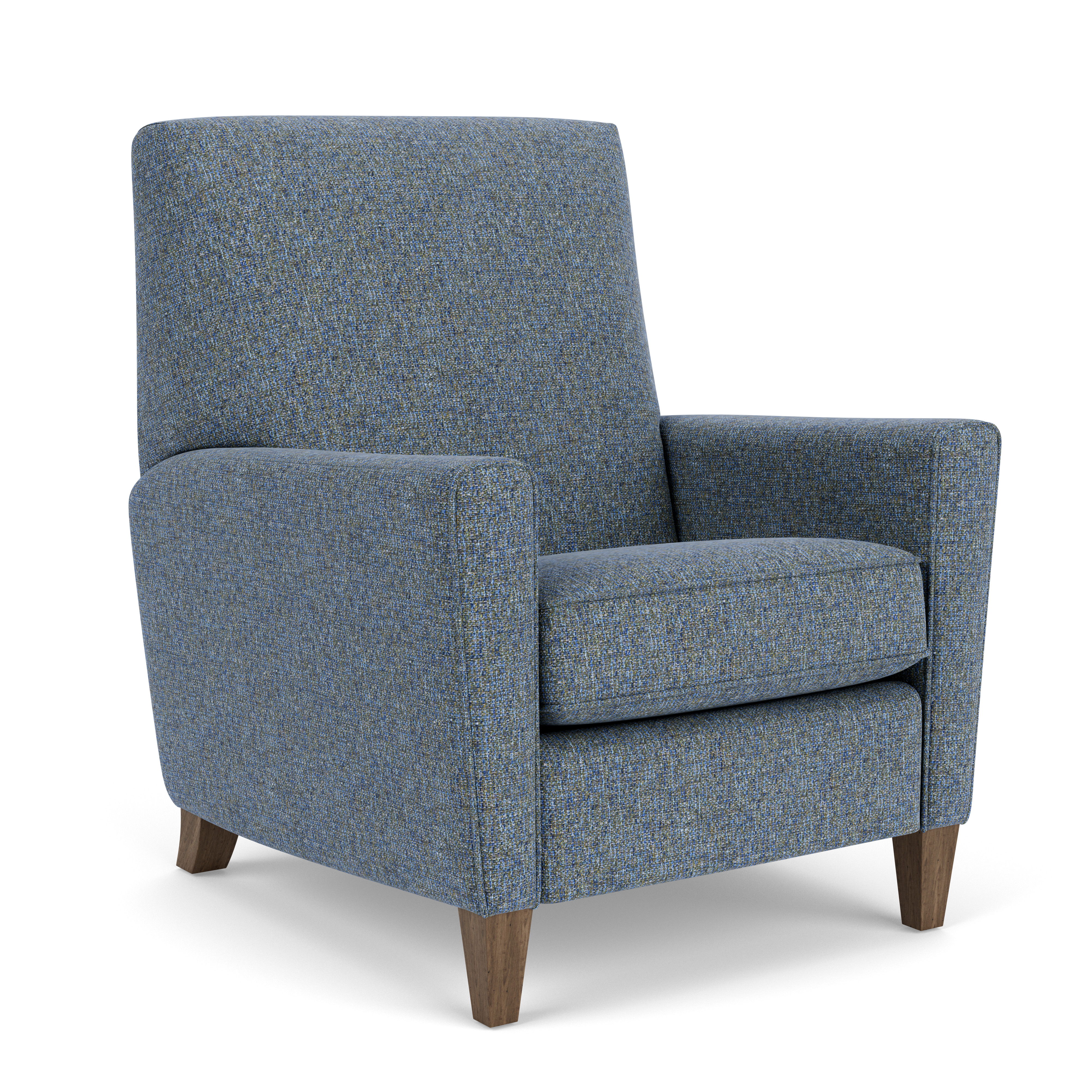 Digby - Fabric High-Leg Recliner, dark gray, view 3