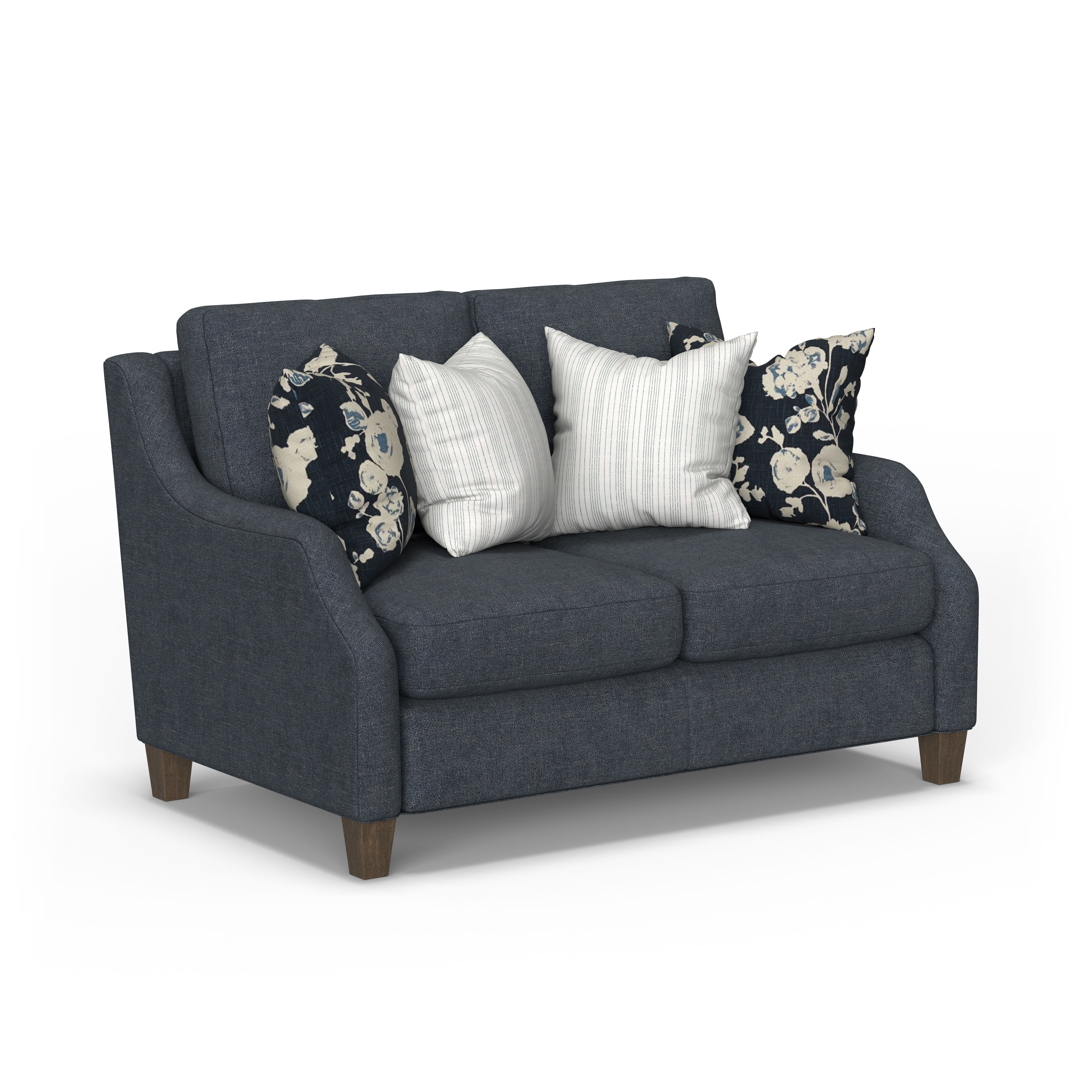 Gianna - Fabric Traditional Loveseat, gray, view 2