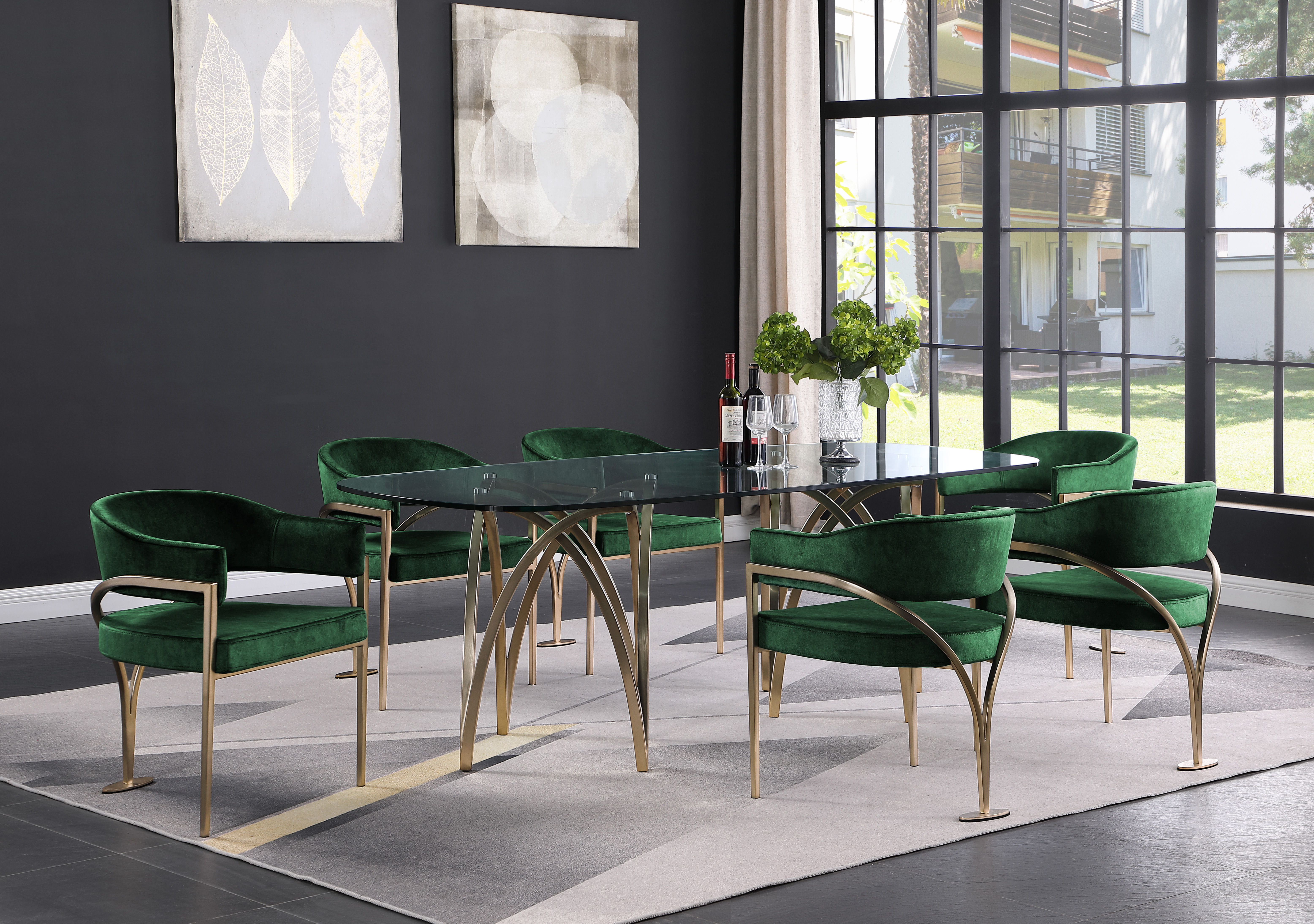 Madelyn - Fabric Dining Chair (Set of 2) - Green