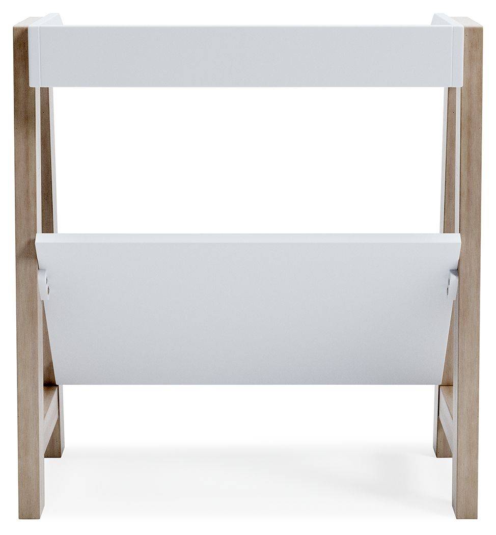 Ashley Furniture Blariden - Small Bookcase - White / Tan - Image 6