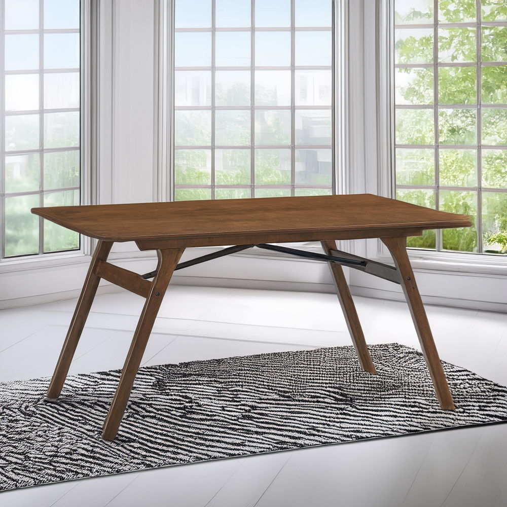 Kaela - Dining Table - Walnut, dark brown