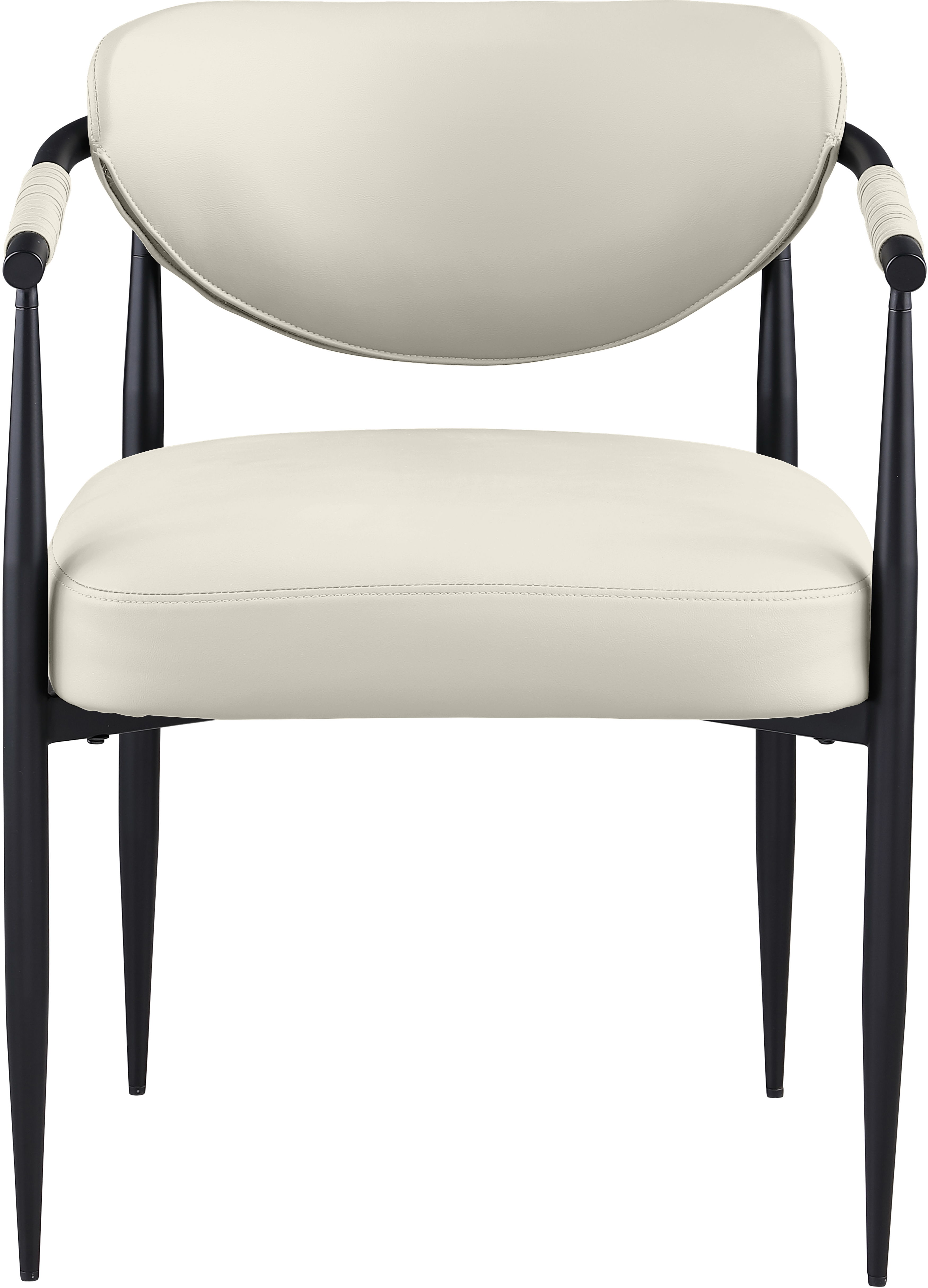 Virella - Vegan Leather Upholstered Dining Chair (Set of 2) - Cream