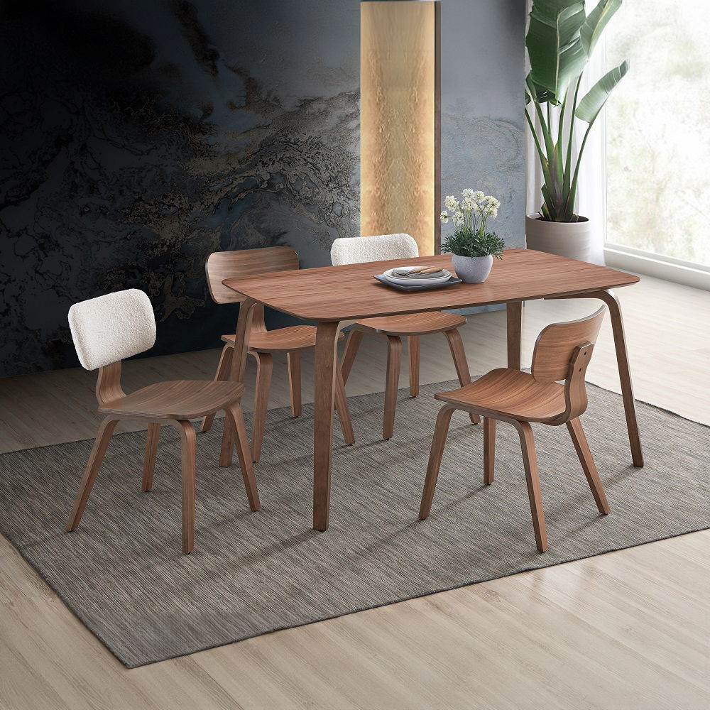 Casson - Dining Table - Walnut, dark brown, view 7