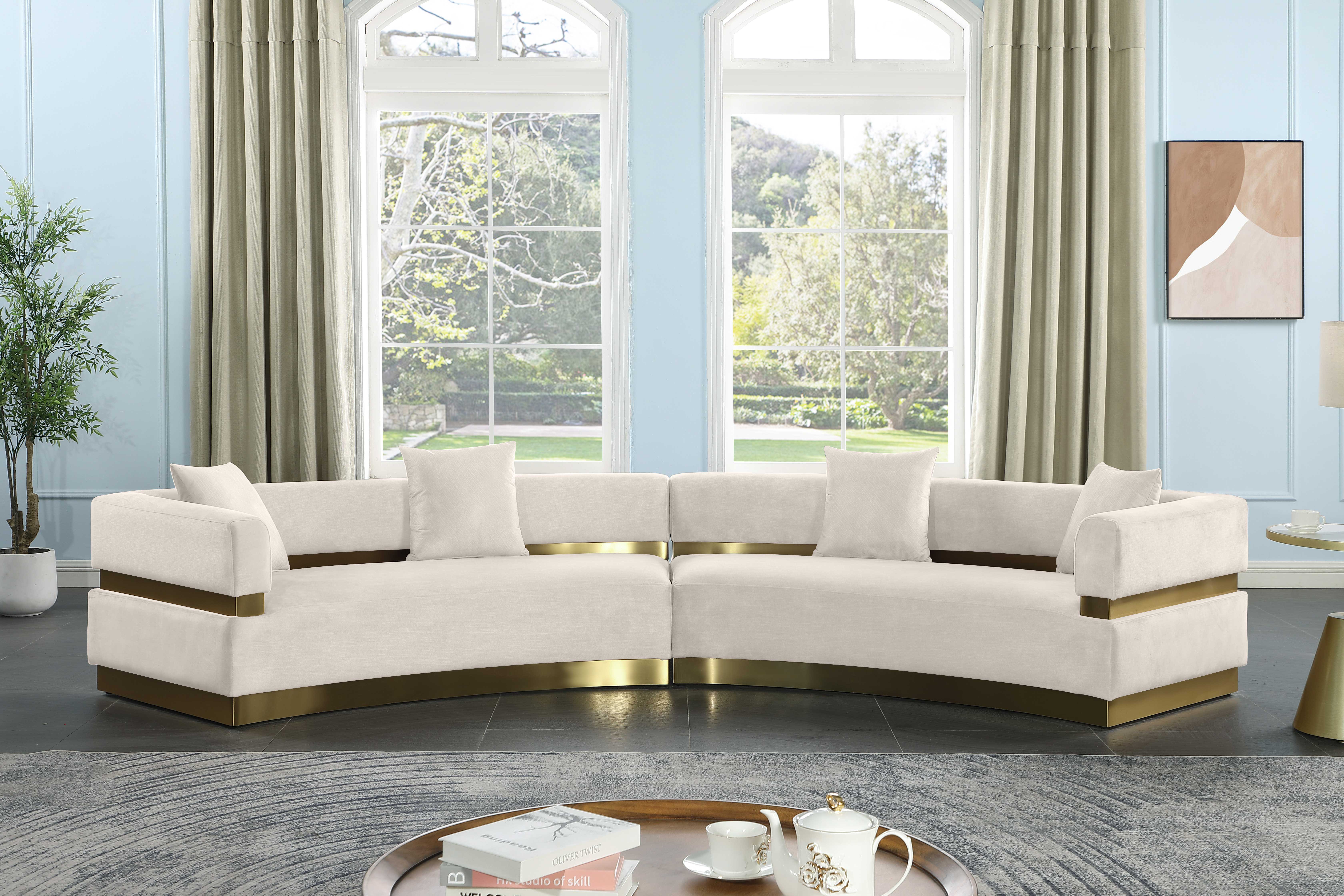 Belsa - 2 Piece Sectional - Cream