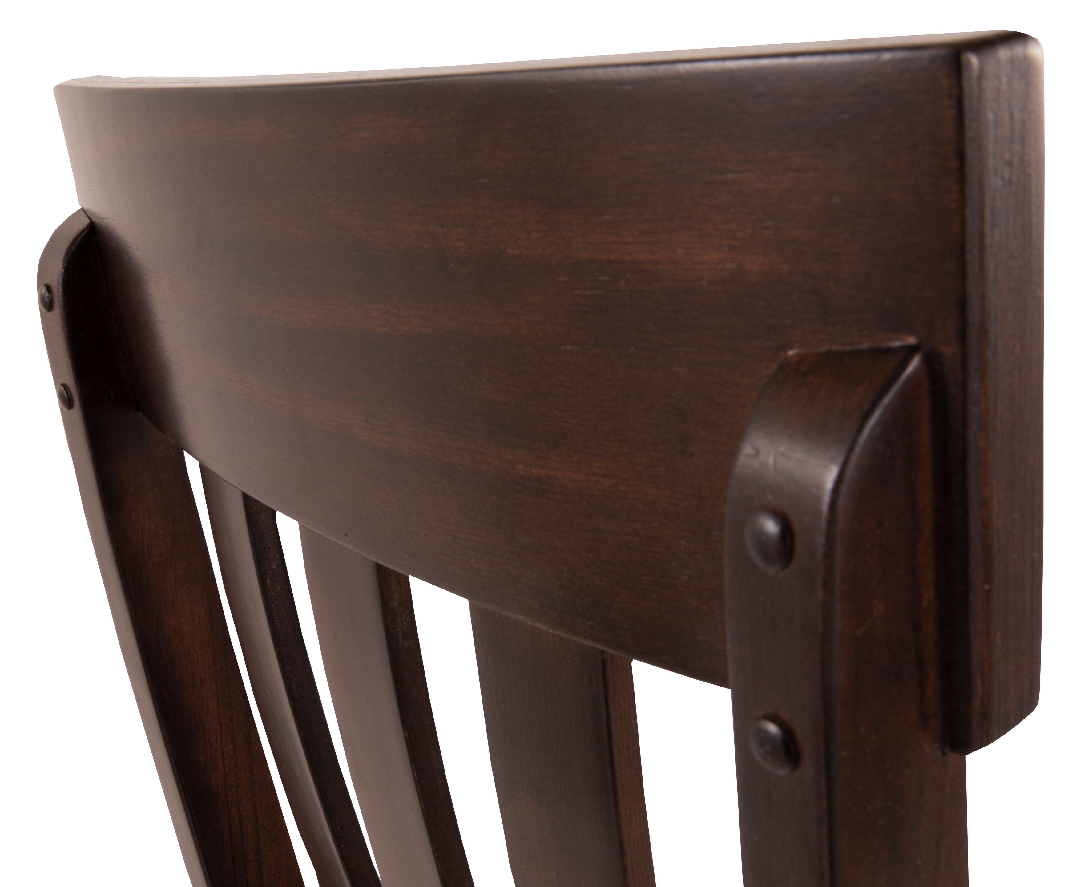 Ashley Furniture Haddigan - Dining UPH Side Chair (Set of 2) - Dark Brown - Image 9