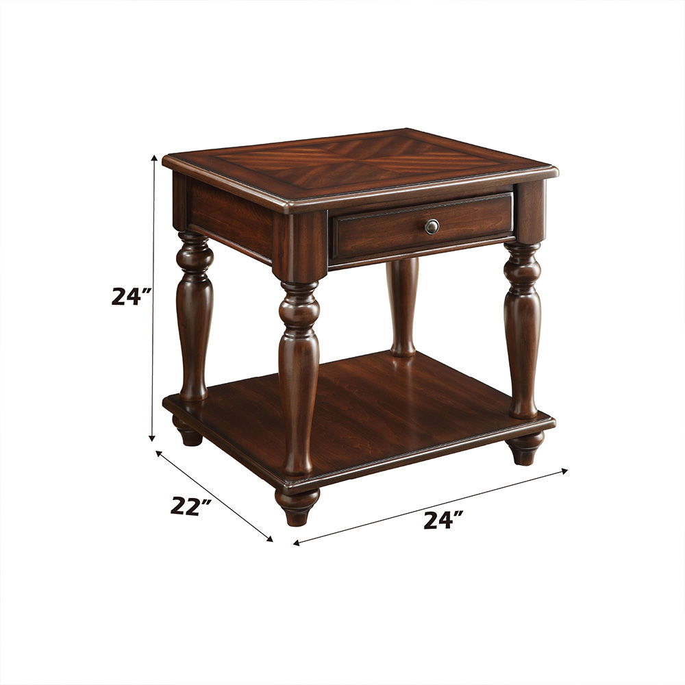 Farrel - End Table - Walnut, dark brown, view 5