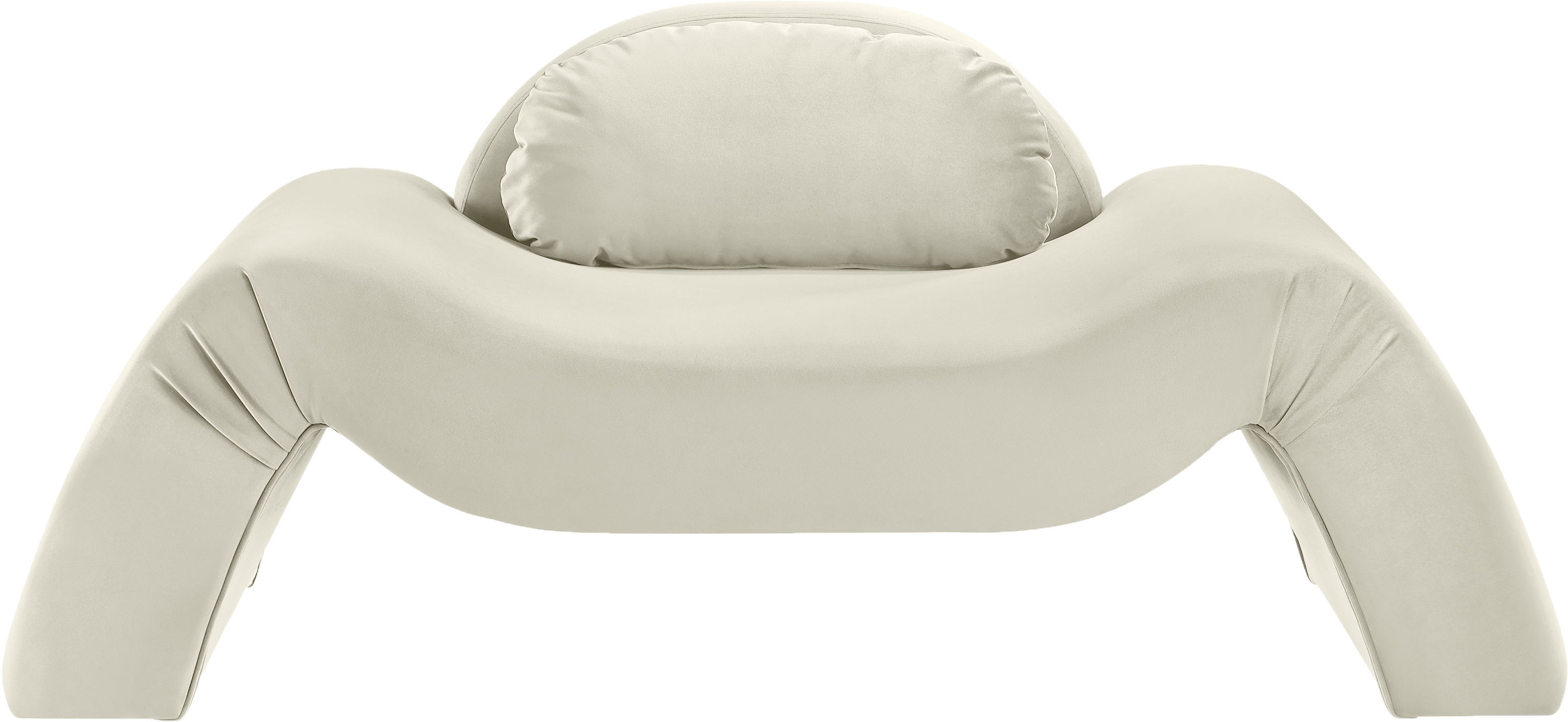 Austin - Velvet Accent Chair - Cream