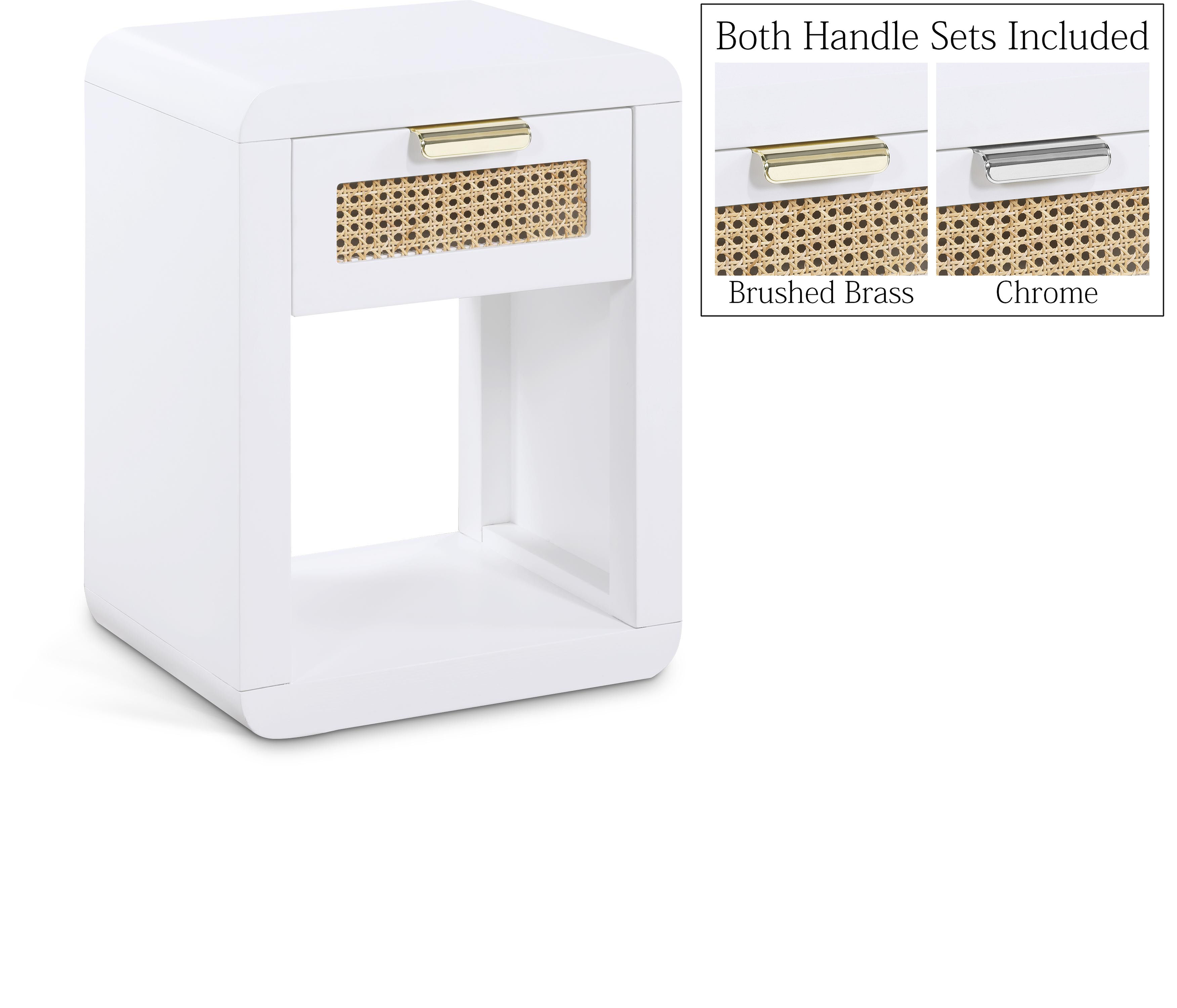 Langham - Night Stand - White - Wood
