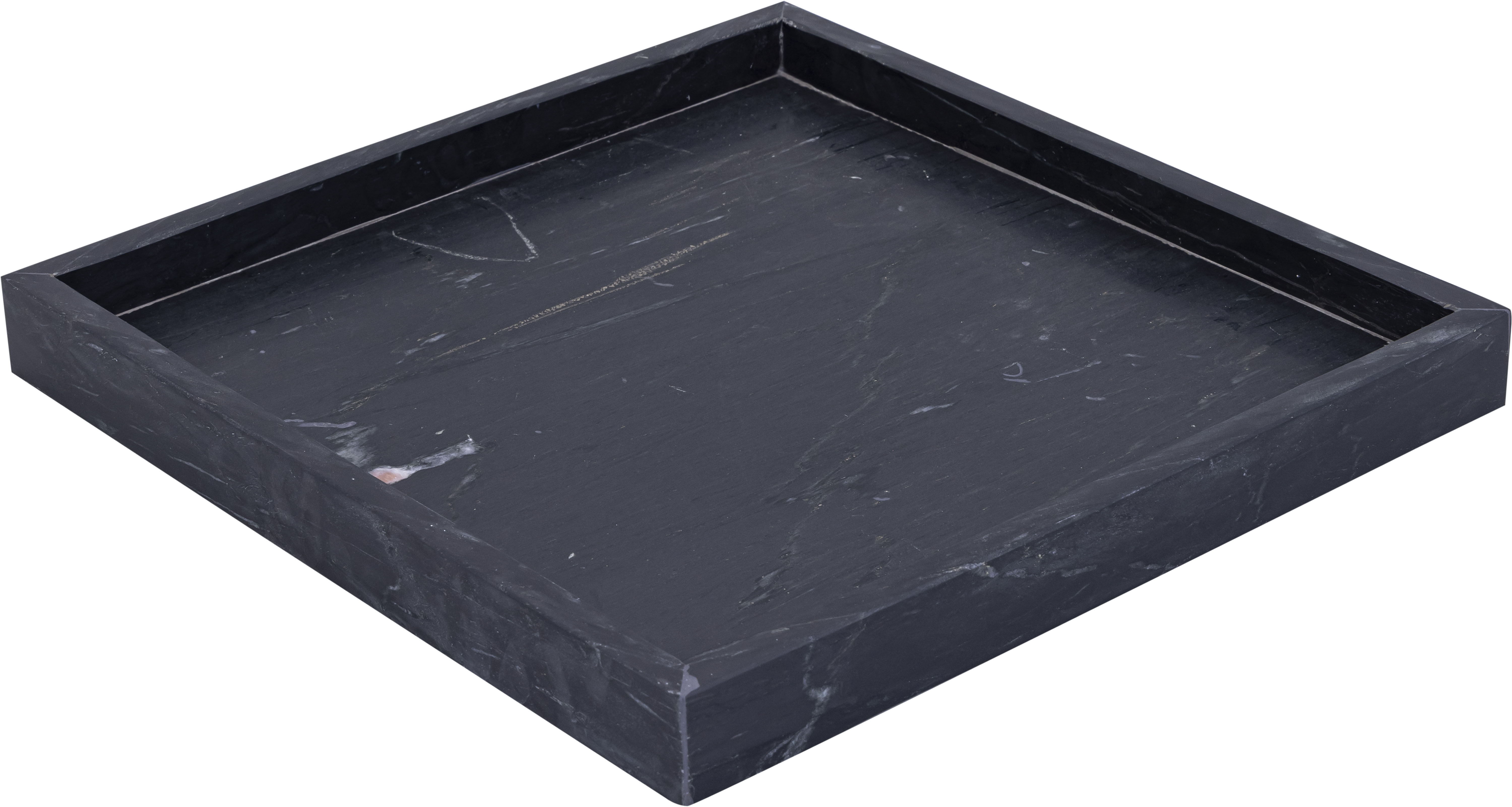 Barletta - Marble Square Tray - Black