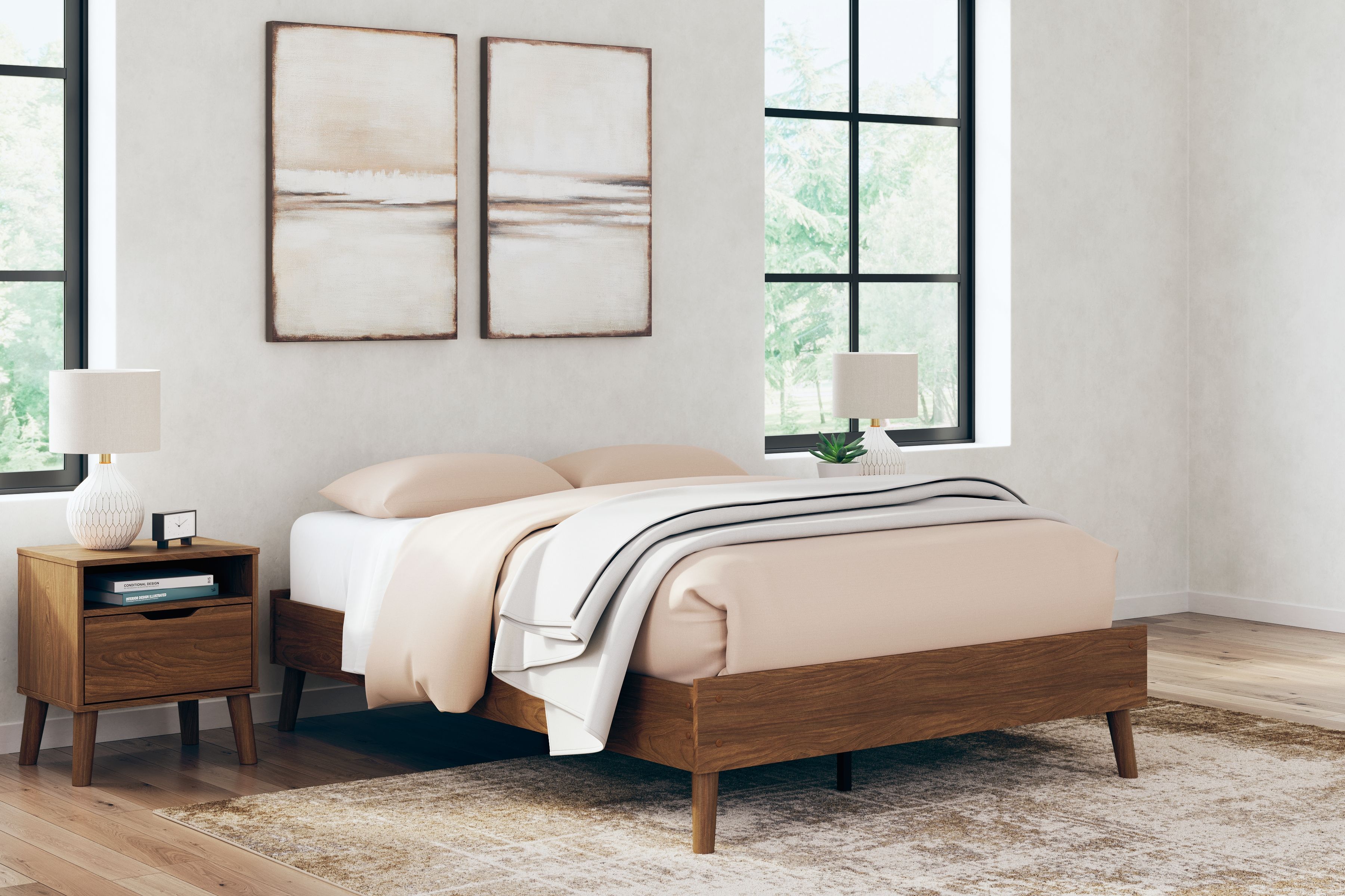 Fordmont - Full Platform Bed - Auburn