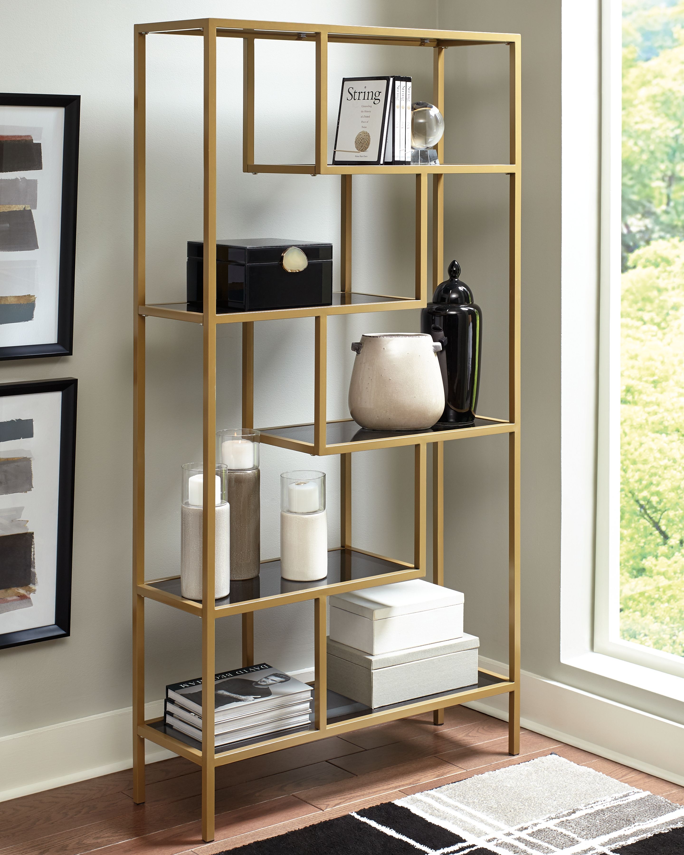 Frankwell - Bookcase - Gold Finish
