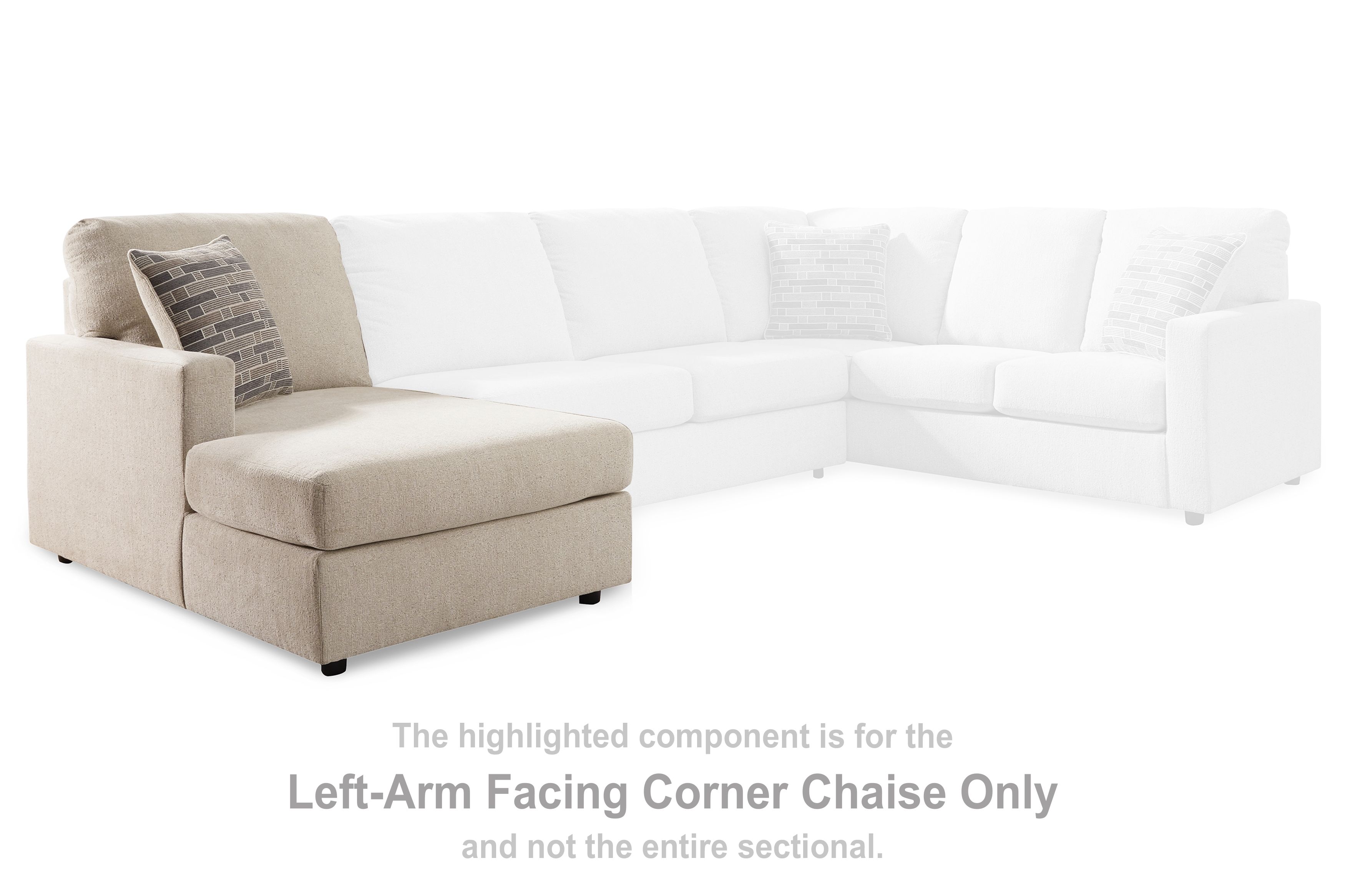 Edenfield - LAF Corner Chaise - Linen