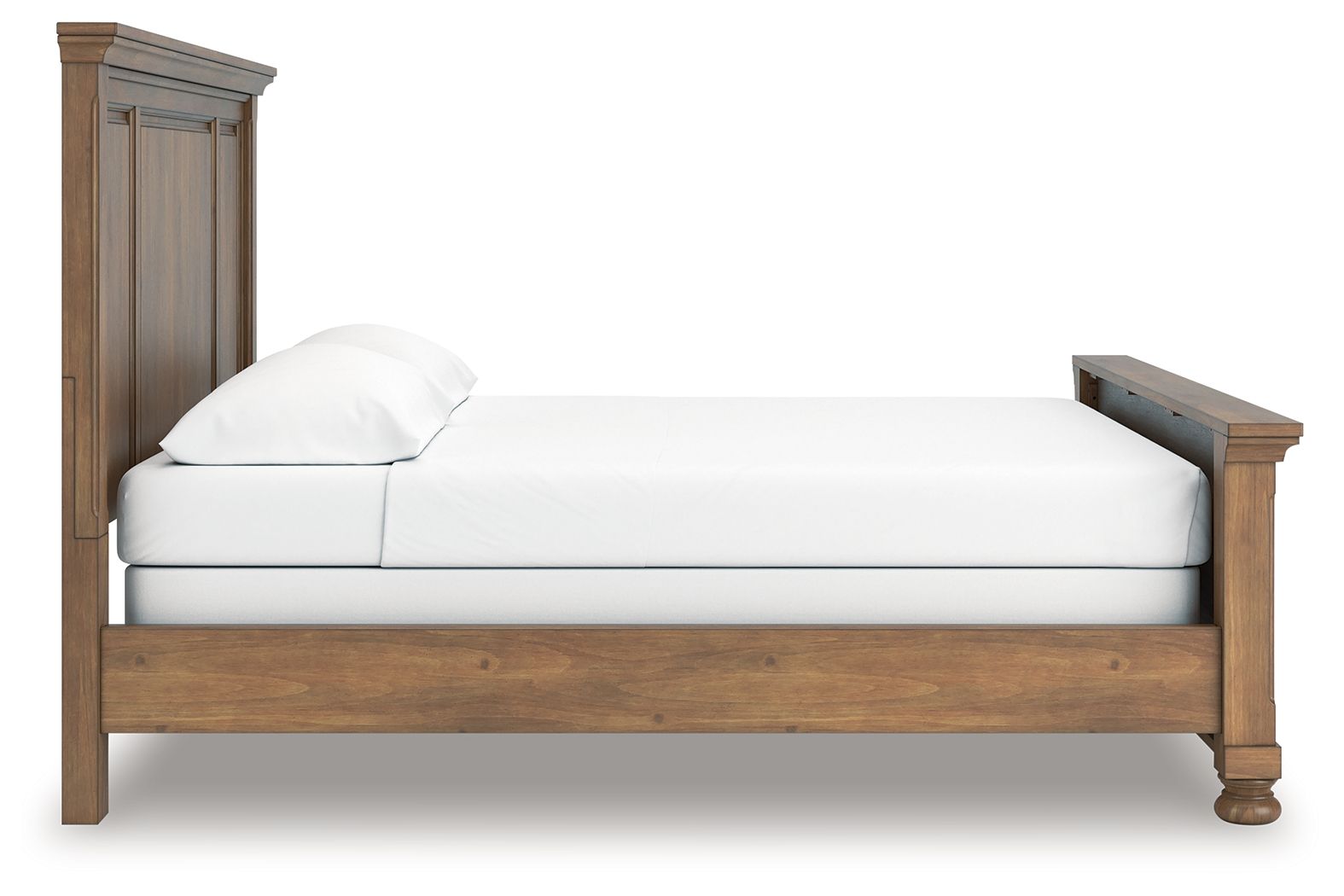 Ashley Furniture Feddinger - California King Panel Bed - Medium Brown - Image 6
