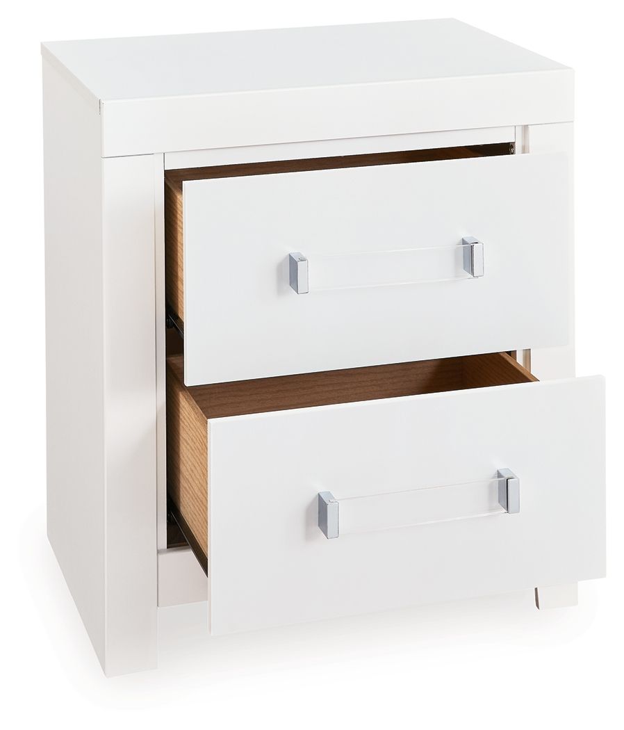 Maeling - Two Drawer Night Stand - White
