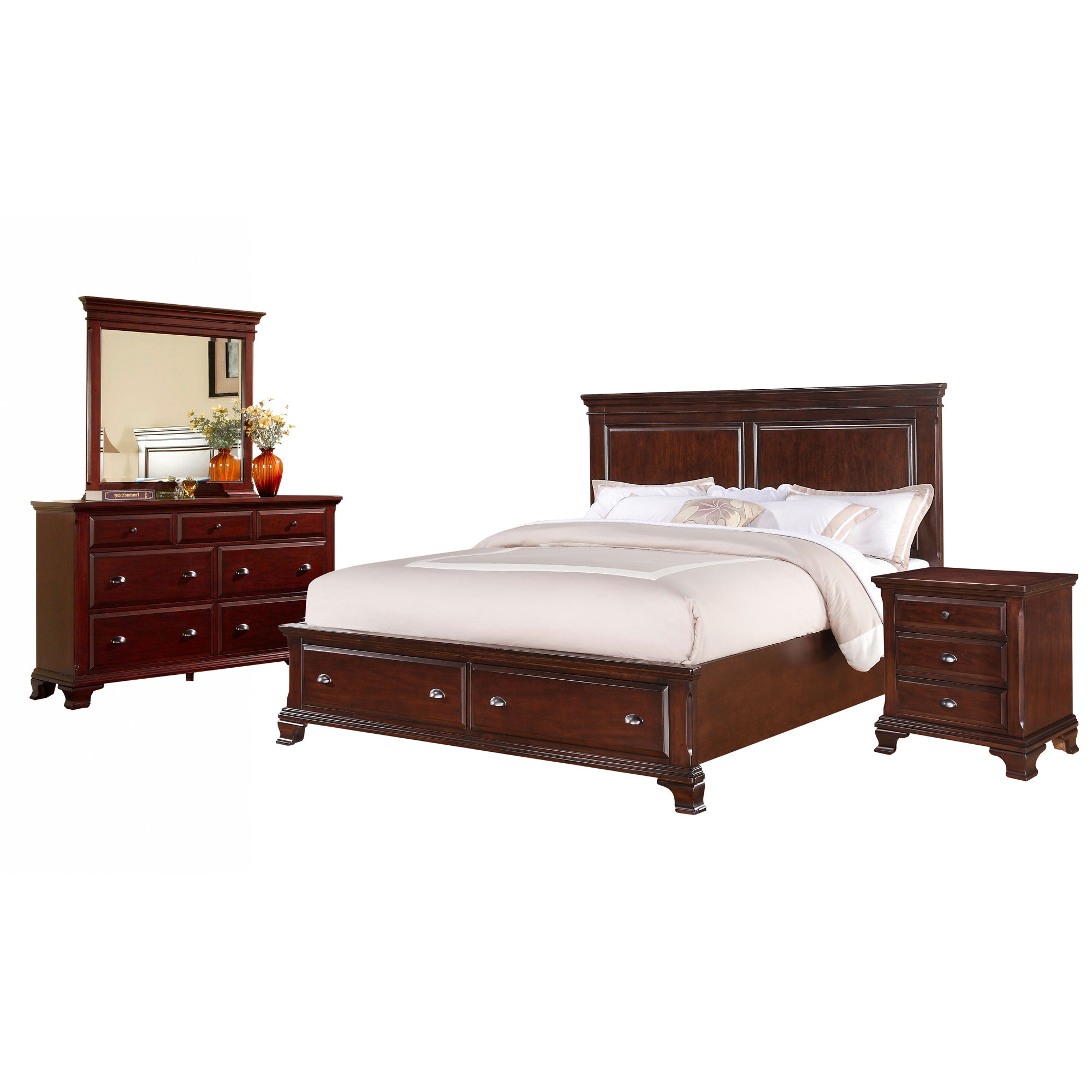 King · 4 Pc · Bedroom Set