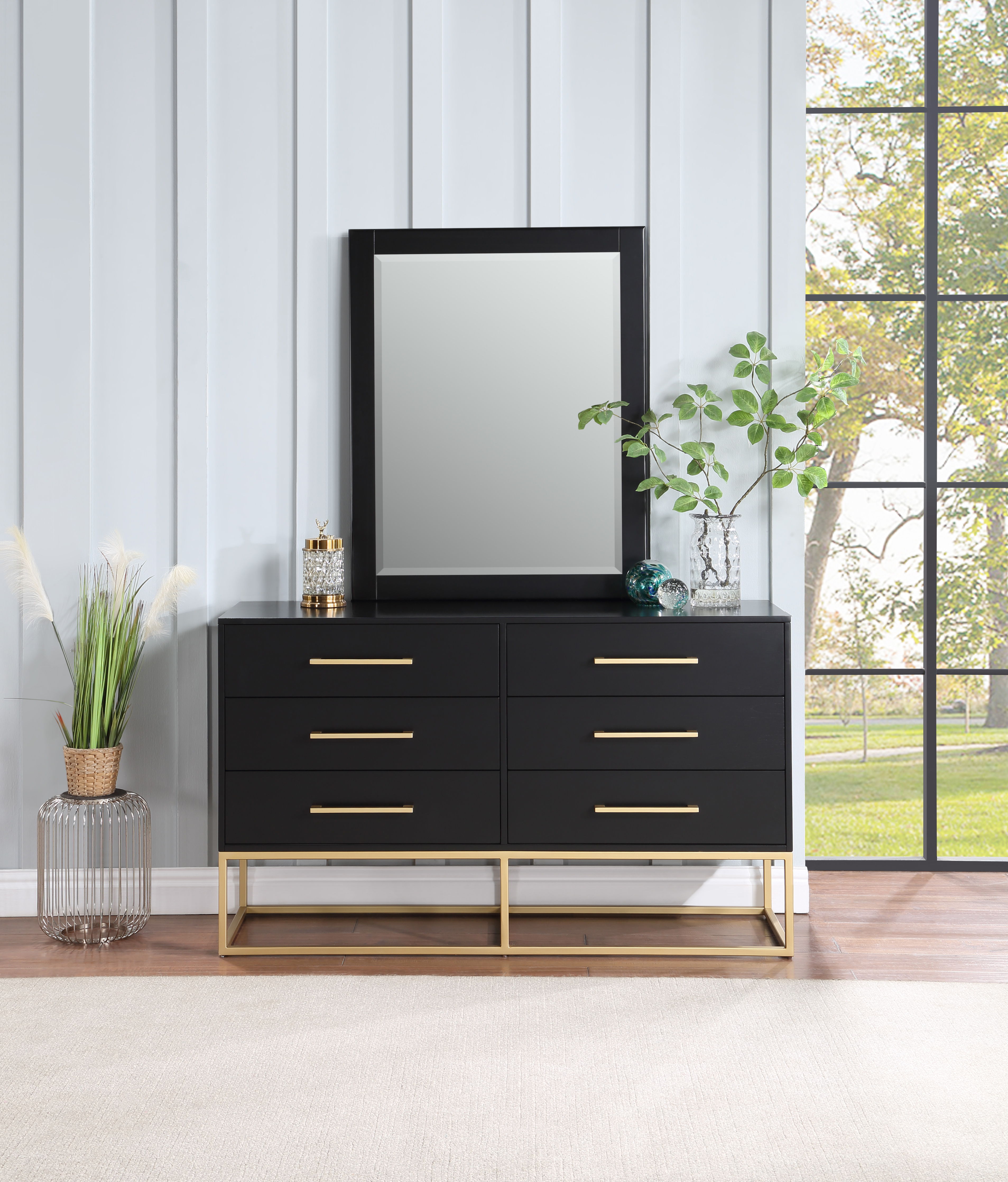 Maxine - Mirror - Black