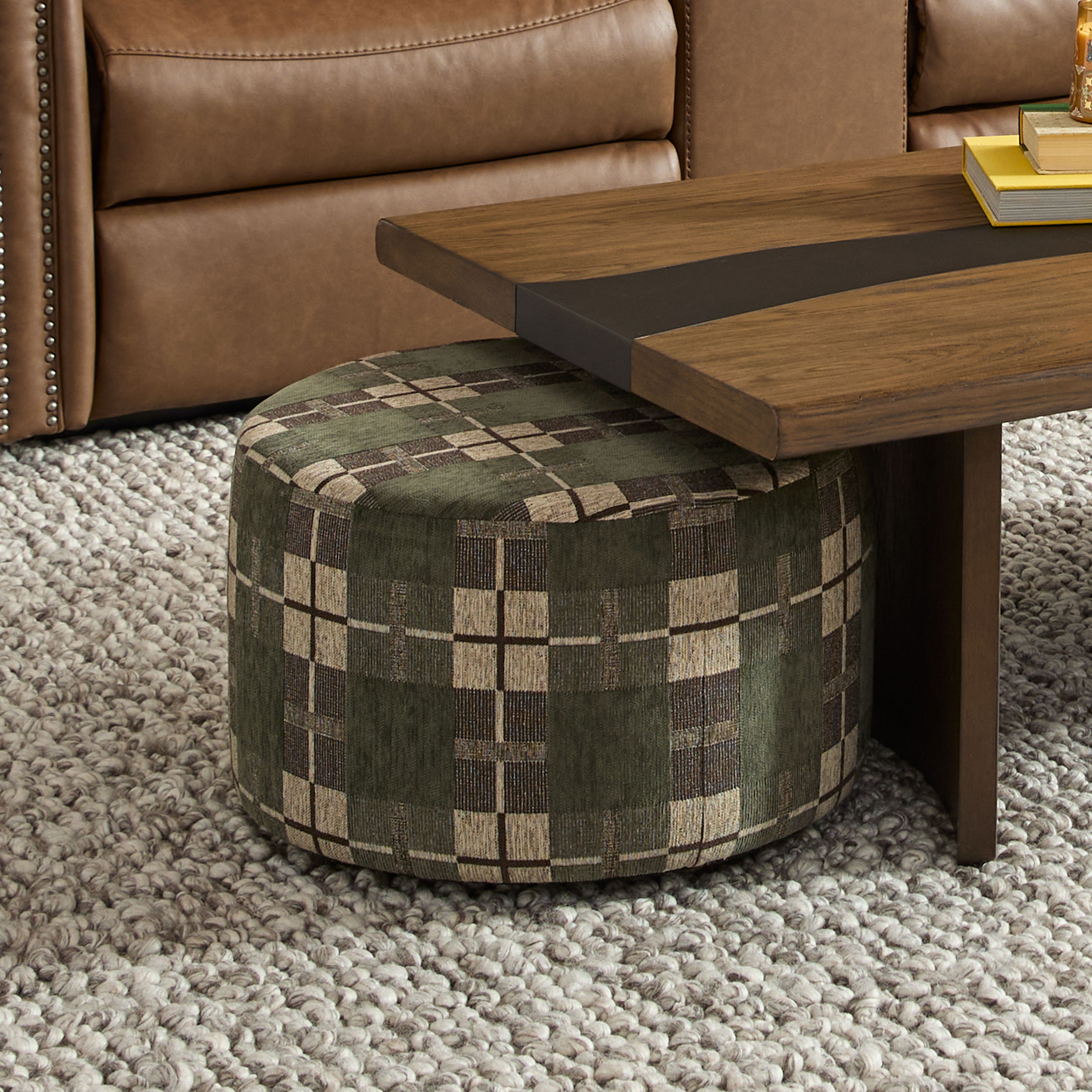 Pouf - Fabric Cocktail Ottoman, black, view 8