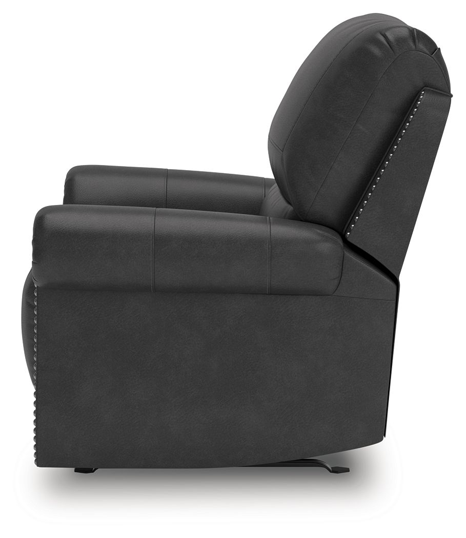 Ashley Furniture Chasemore - Swivel Glider Recliner - Granite - Image 8