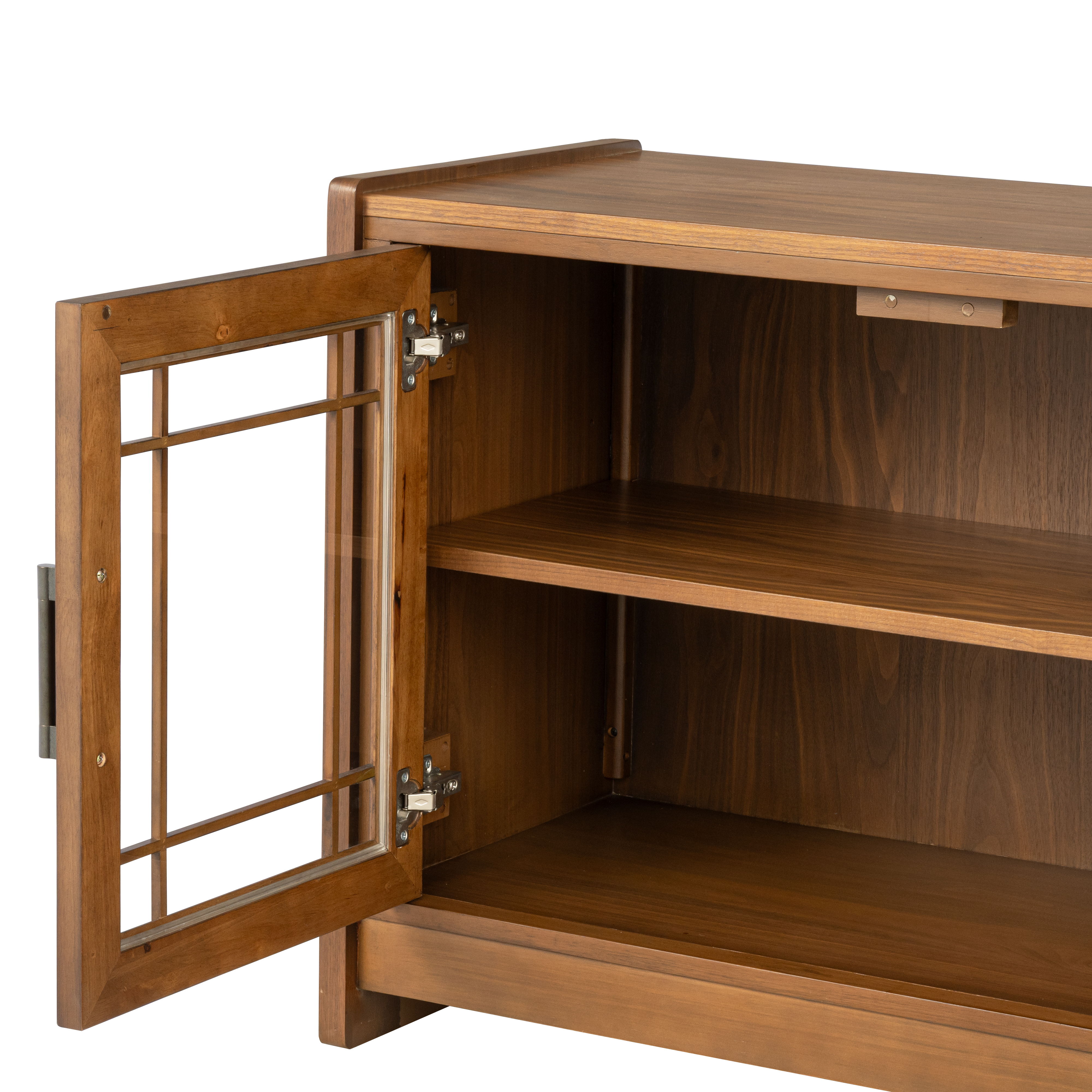 Lincoln - Entertainment Base - Warm Walnut, light brown, view 5
