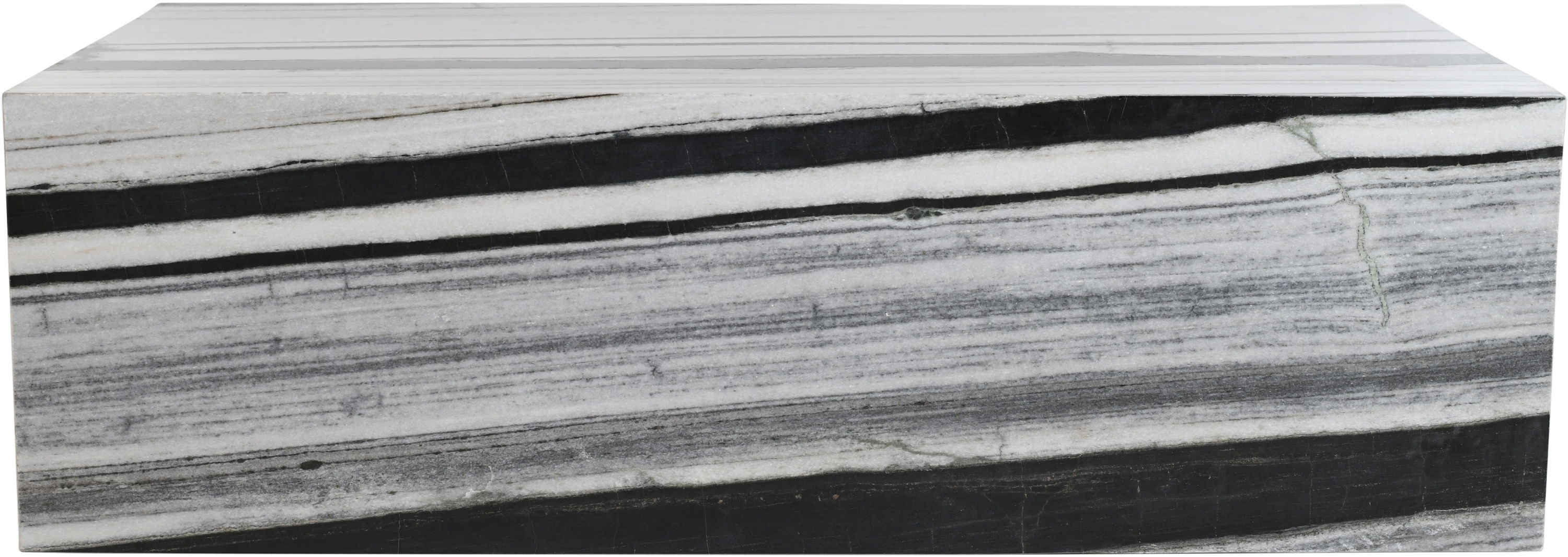 Bolzano - Marble Coffee Table - Black / Gray