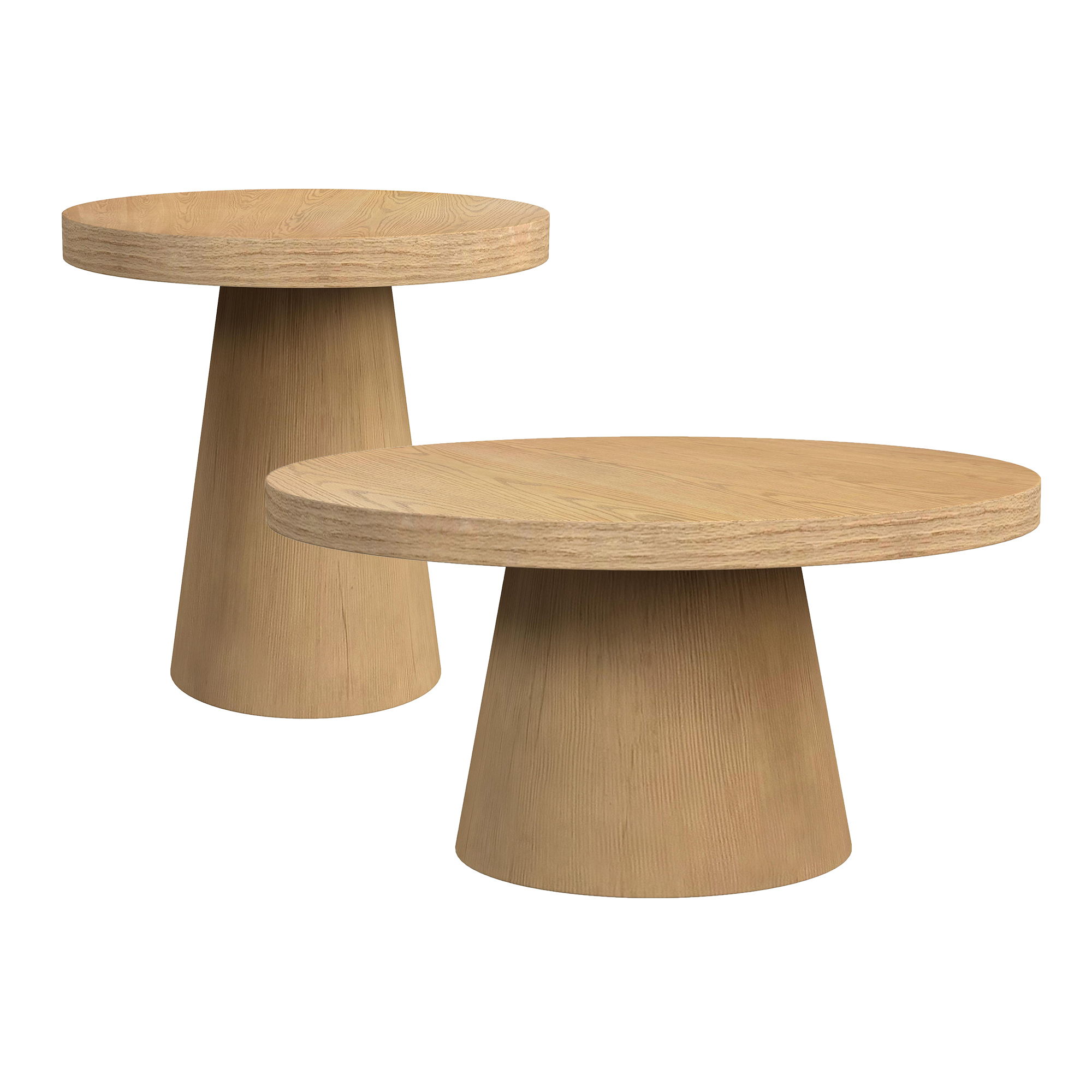 Portland - 2 Piece Occasional Table Set (Coffee Table & End Table) - Natural