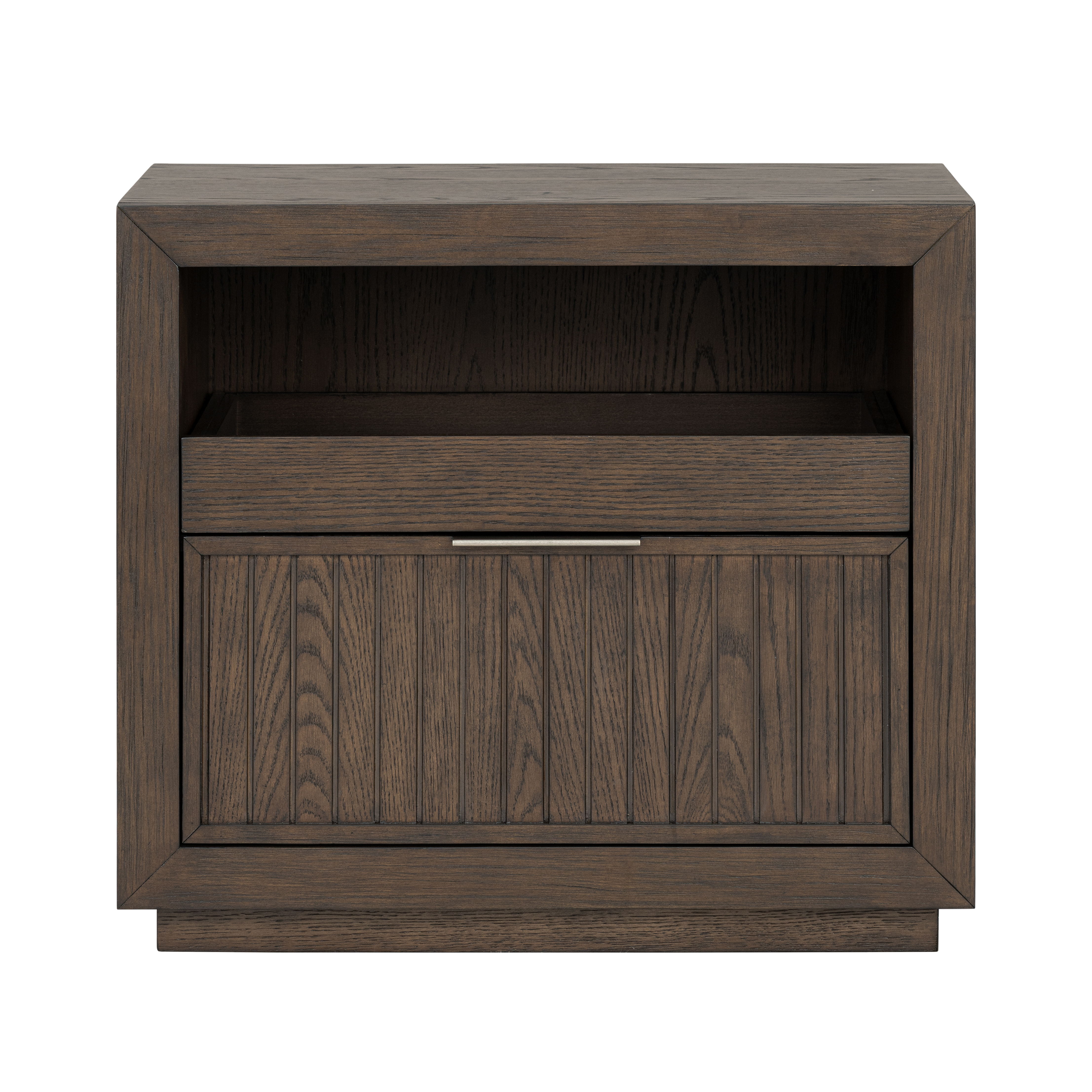 Athens - Open Nightstand - Dark Brown, dark brown