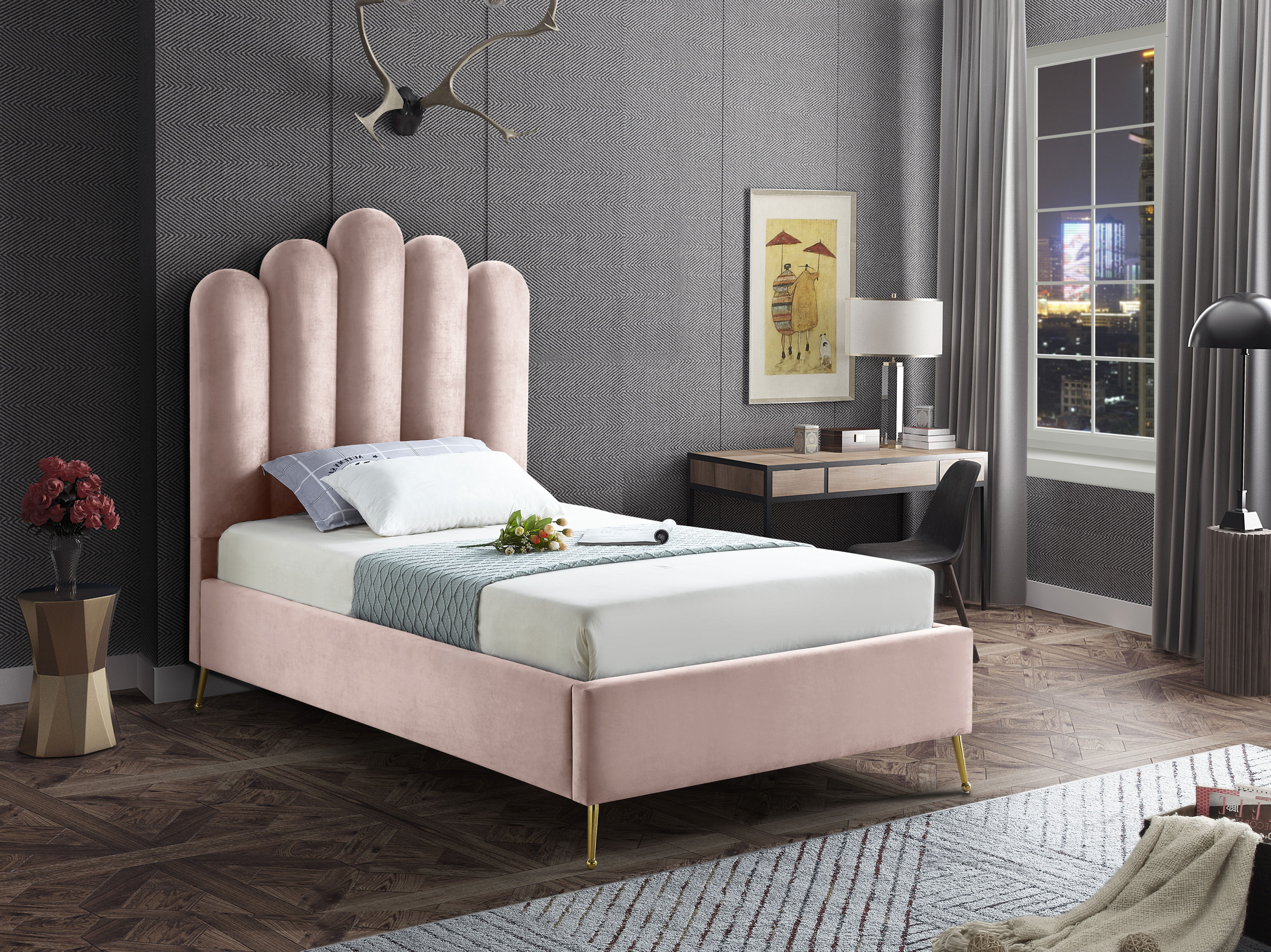 Lily - Twin Bed - Pink