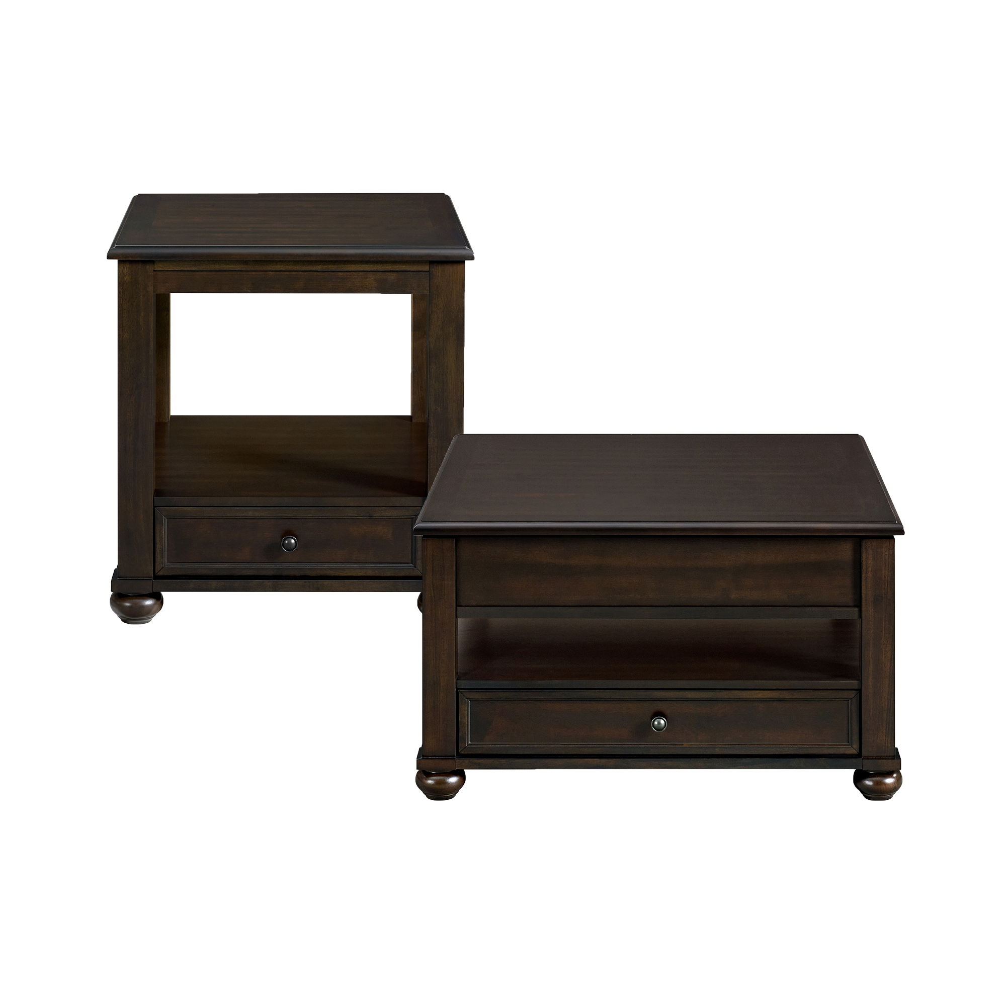 Wagner - 2 Piece Occasional Table Set (Square Lift-Top Coffee Table & End Table) - Cherry
