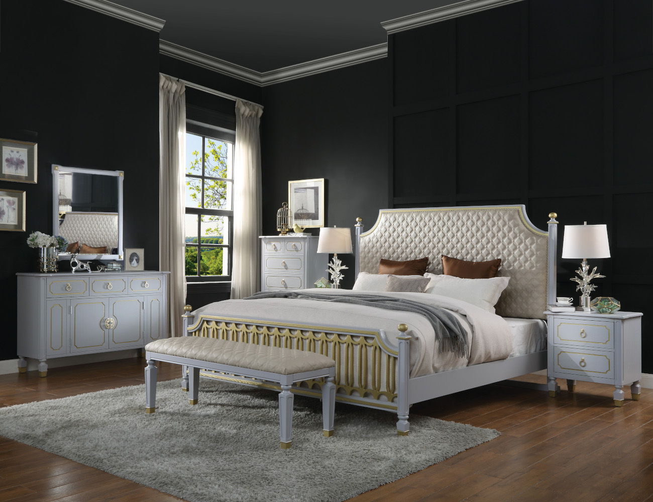 House Marchese - Mirror - Pearl Gray, light gray, view 5
