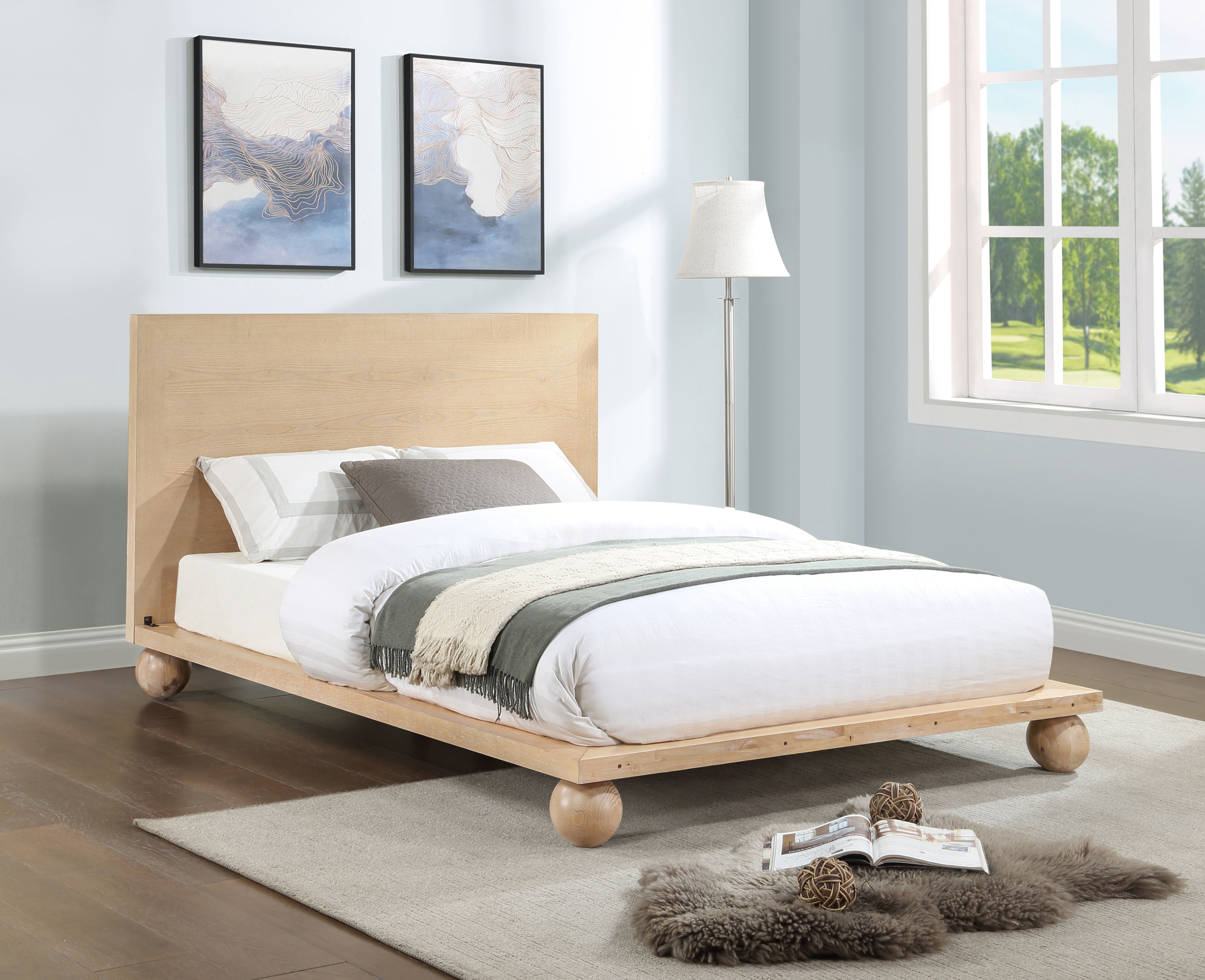 Kent - King Bed - Natural