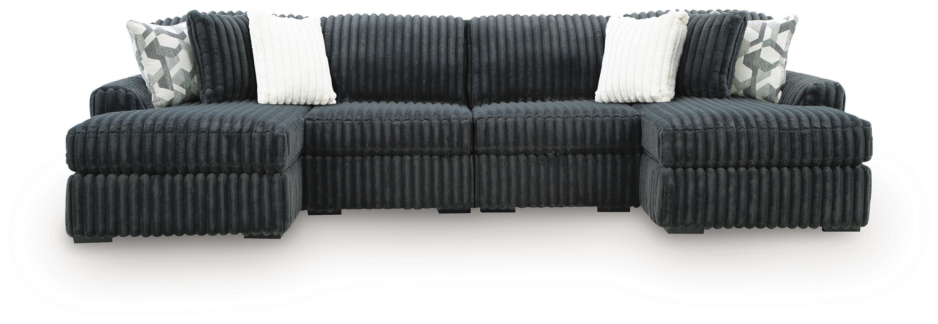 4 Pc · Double Chaise Sectional