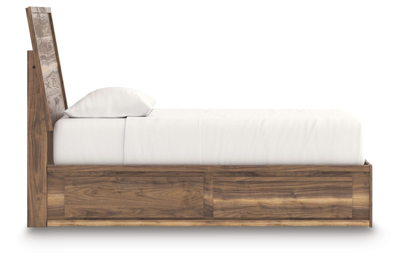 Ashley Furniture Chirason - Twin Panel Bed With Storage - Brown - Image 5