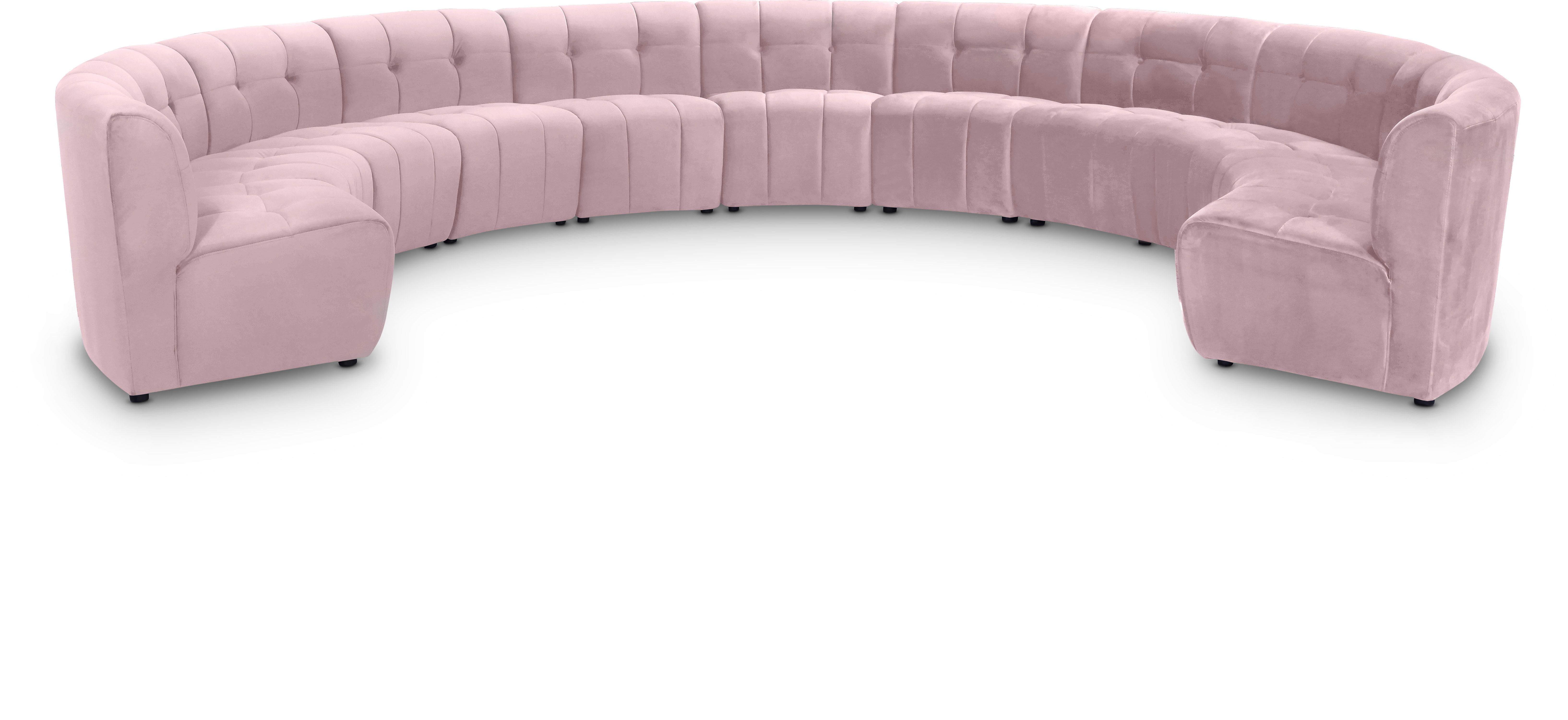 Limitless - 11 Piece Modular Sectional - Pink