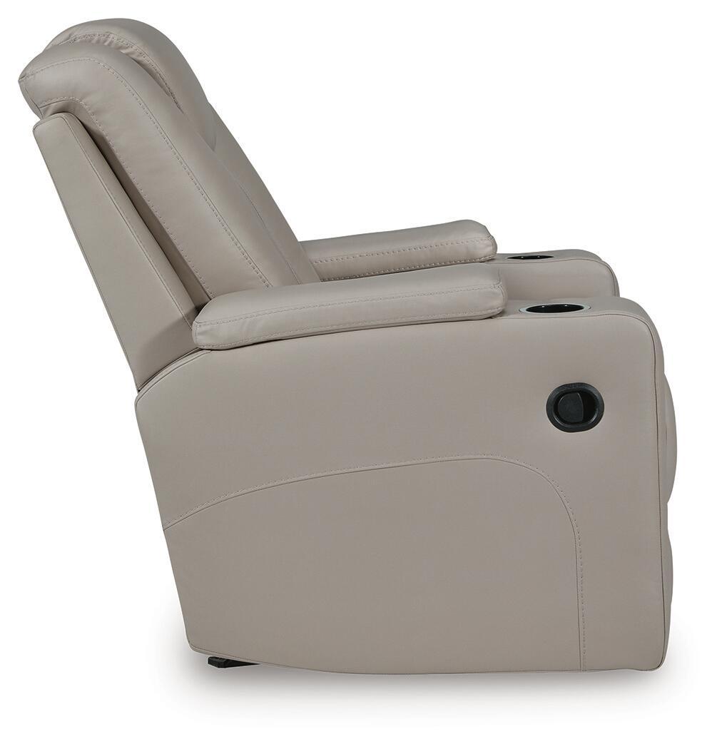 Ashley Furniture Elevate Edges - Glider Recliner - Coin - Image 5