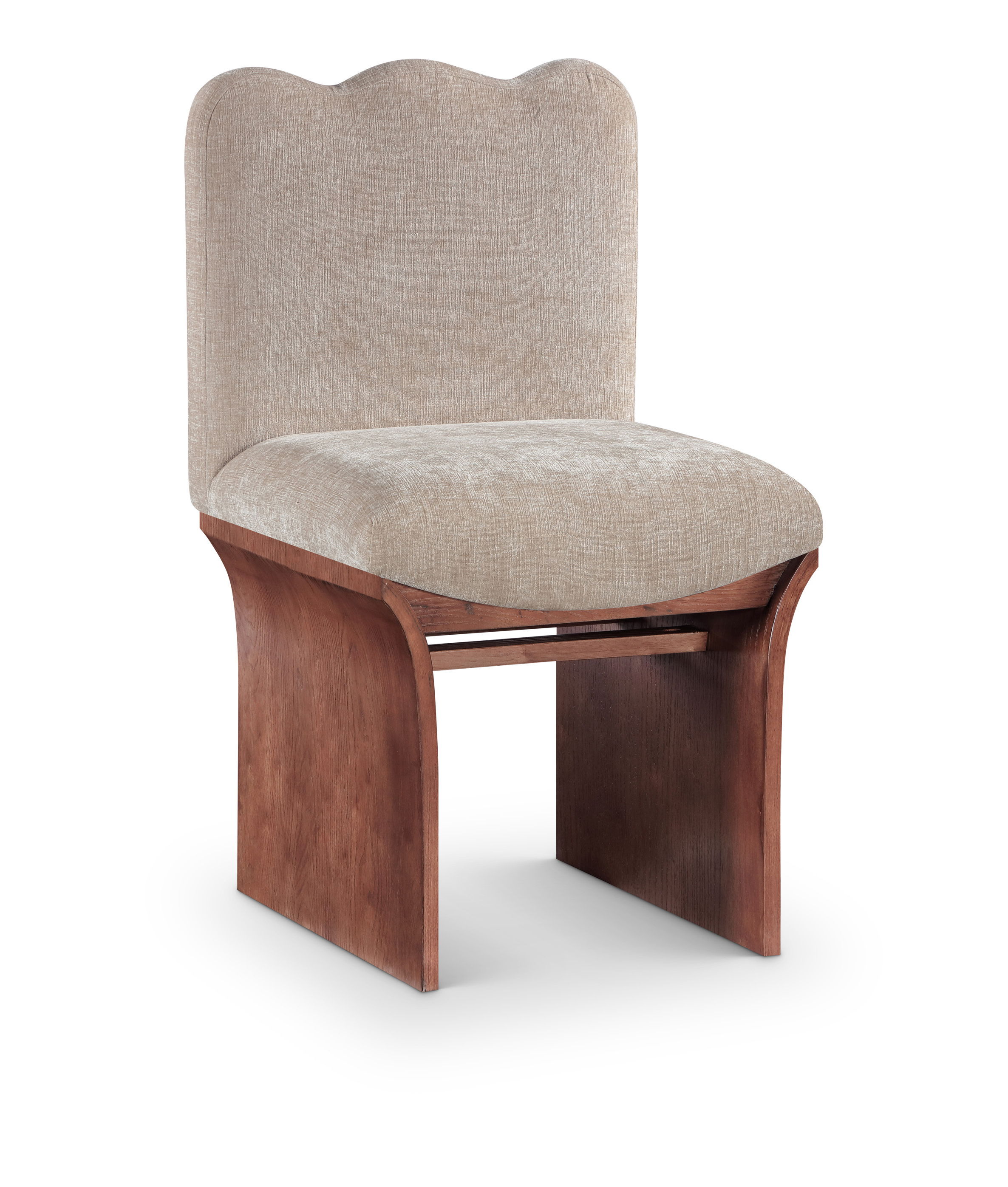 Shaw - Chenille Fabric Upholstered Dining Chair - Beige