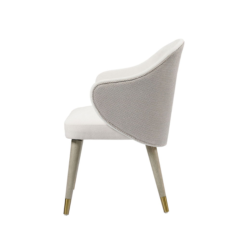 Charity - Side Chair (Set of 2) - Gray Oak, white, view 2