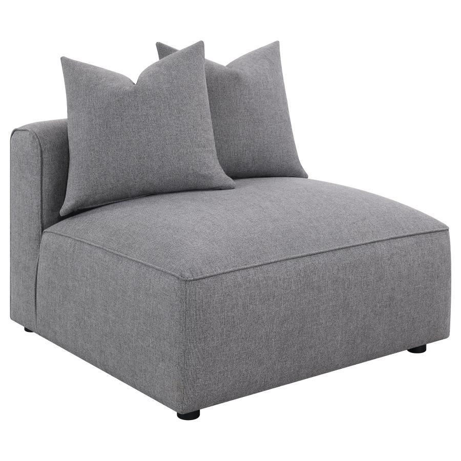 Jennifer Armless Chair Gray New Lots Furniture Online Store
