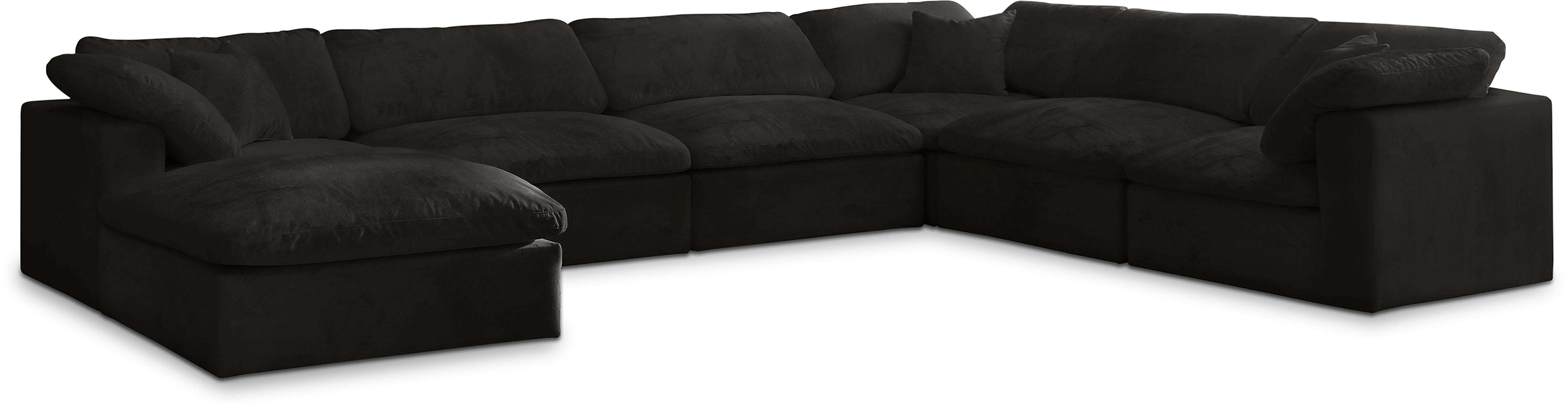 Cozy - 7 Piece Modular Sectional - Black