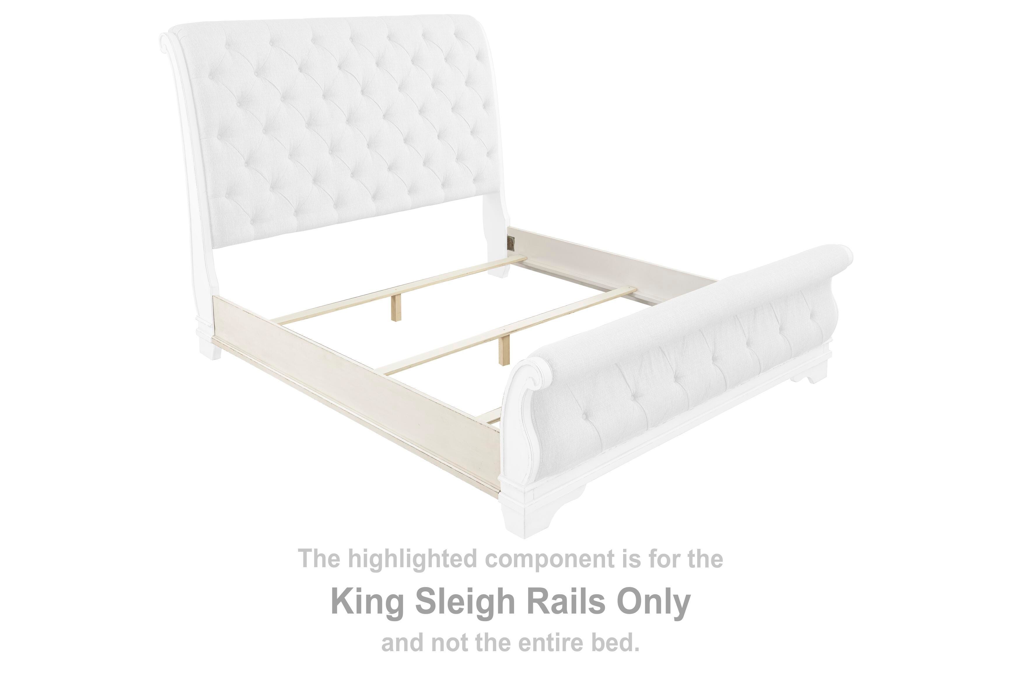 Realyn – King Sleigh Rails – Chipped White