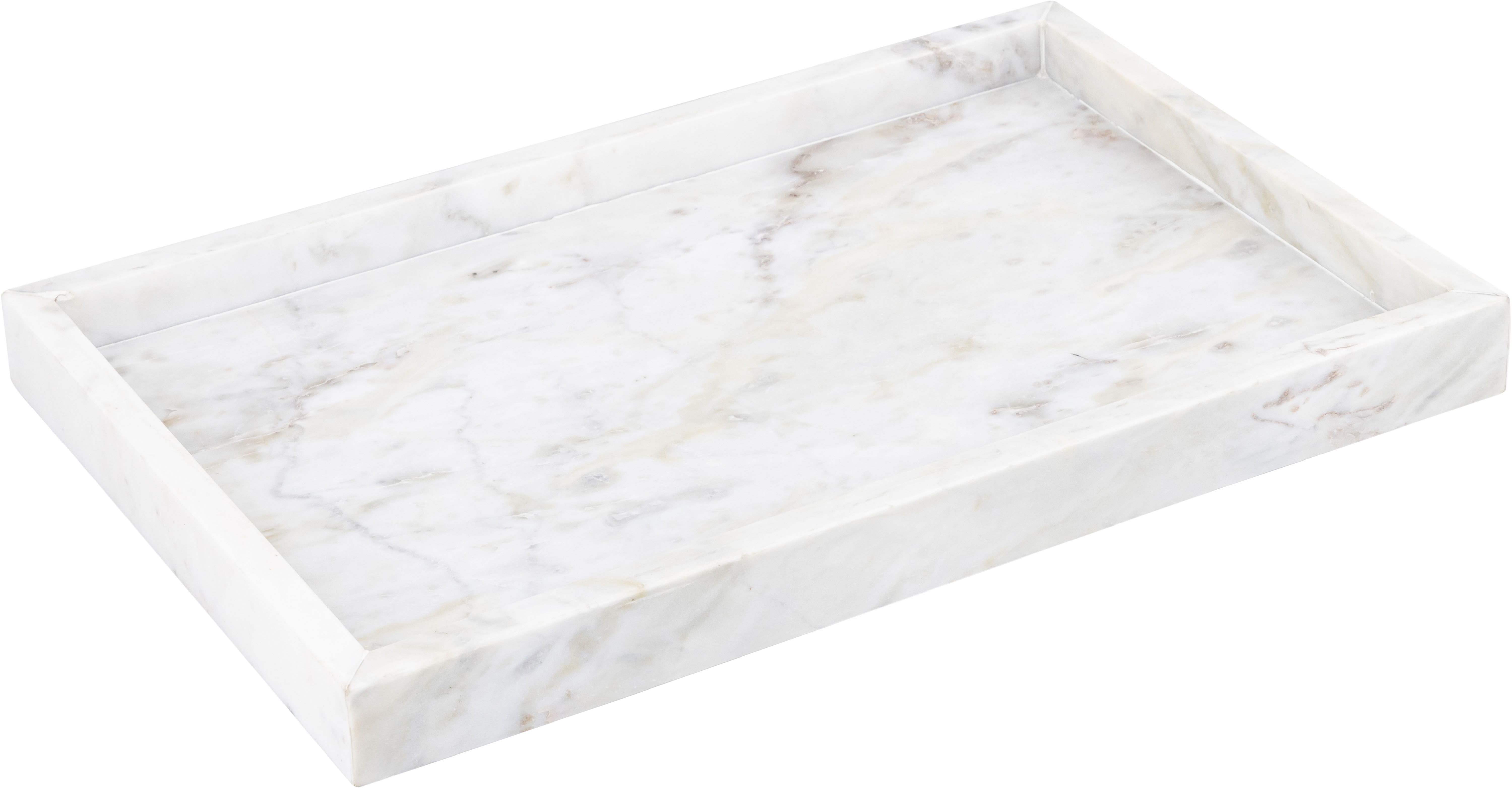 Barletta - Marble Rectangular Tray - White