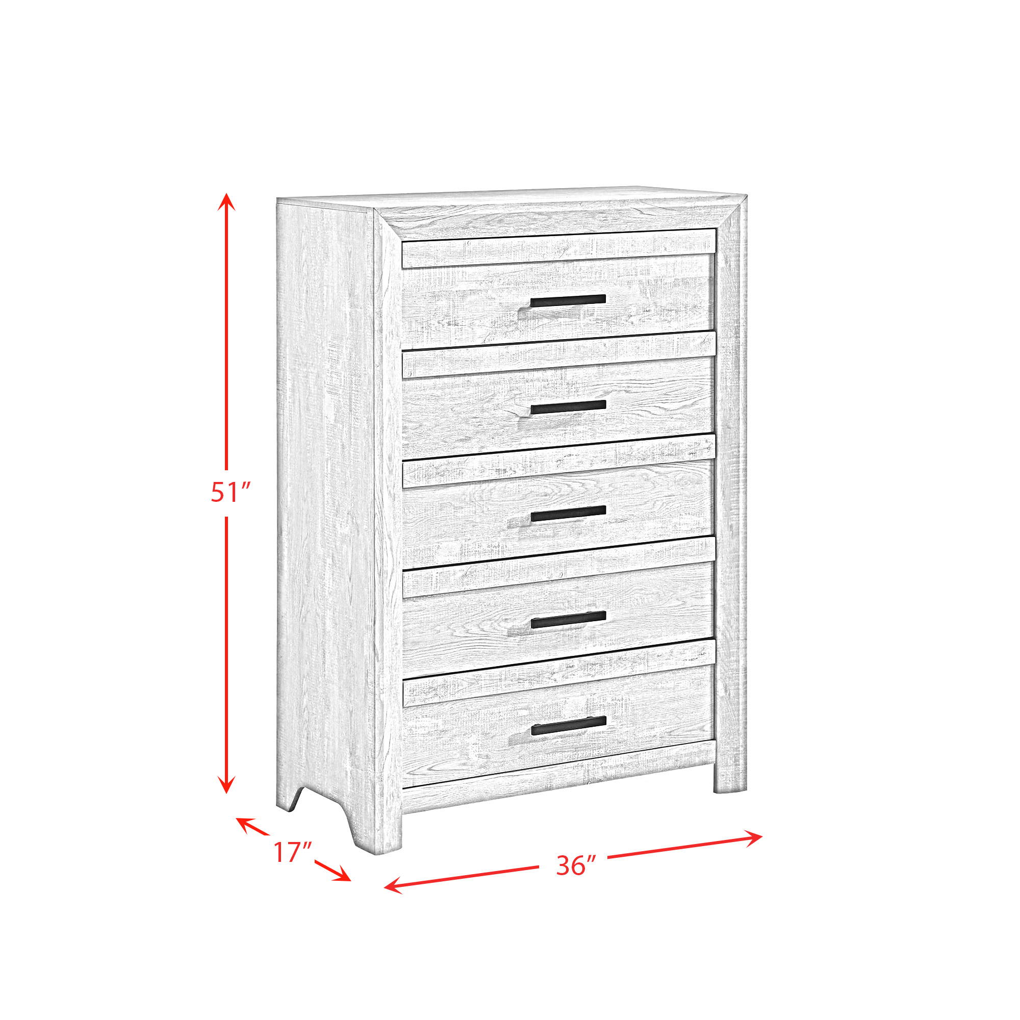 Ellen - Twin Panel 3 Piece Bedroom Set - White