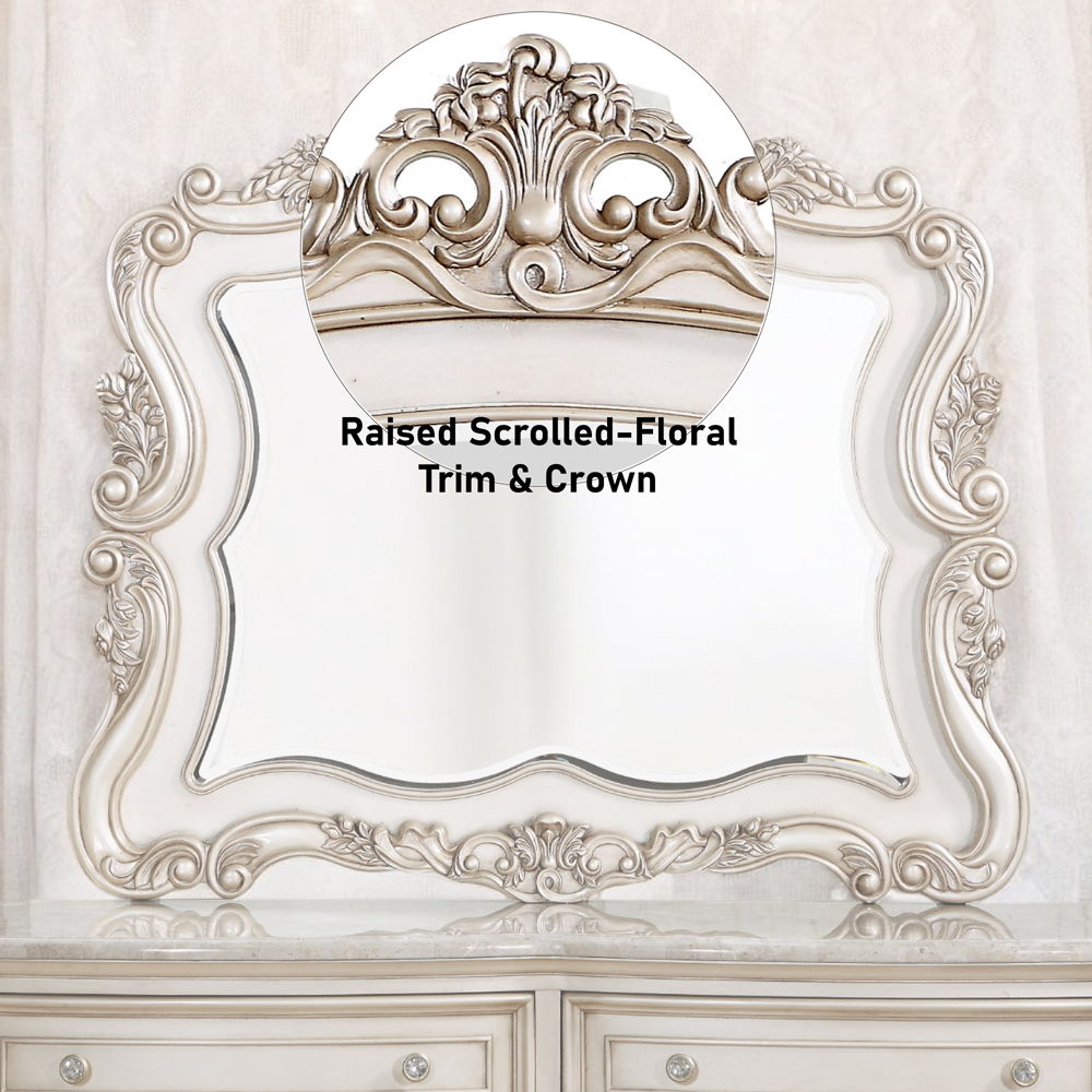 Gorsedd - Mirror - Golden Ivory, beige, view 4
