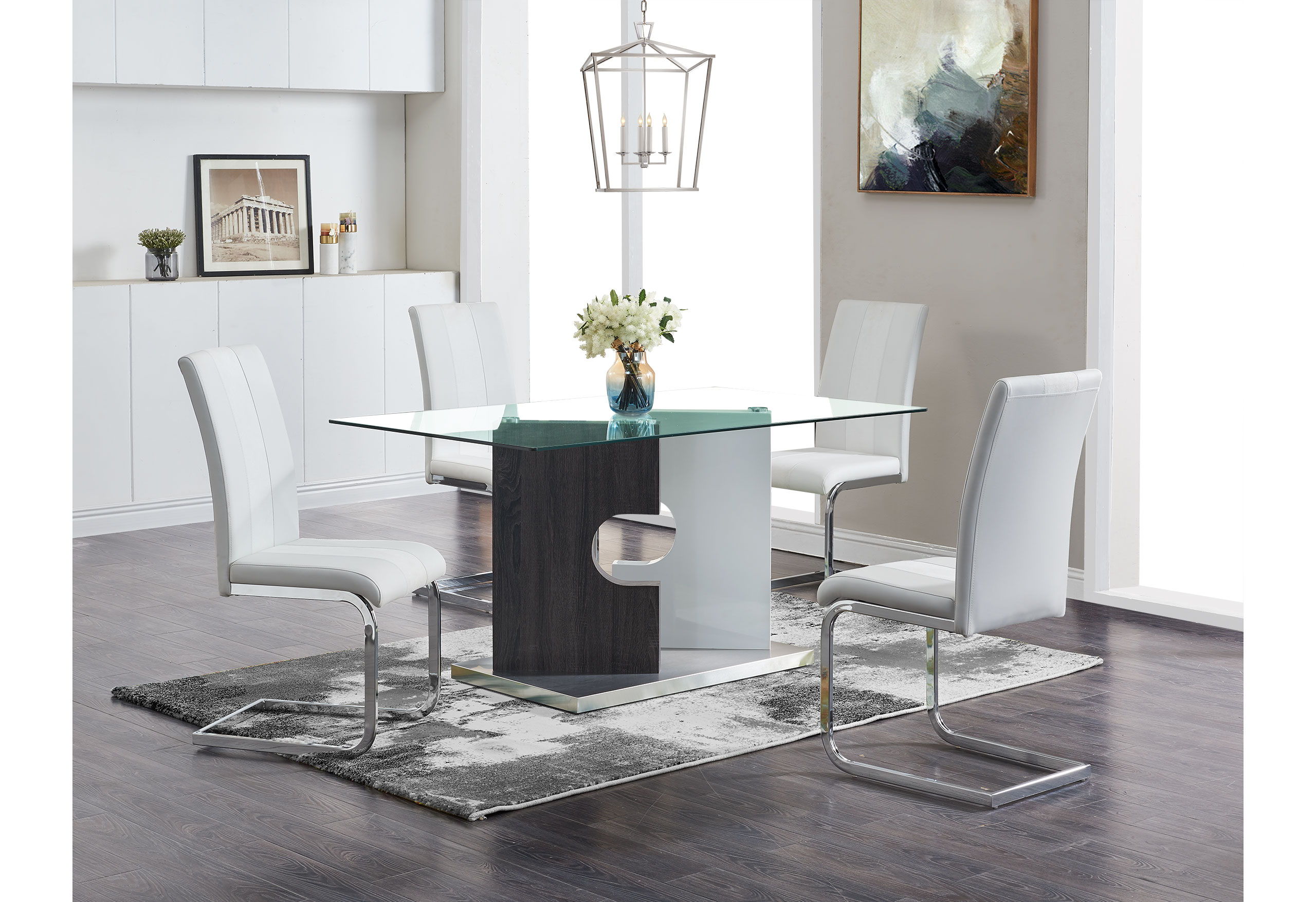 5 Pc · D219 Dining Table And 4 D915 Dining Chairs