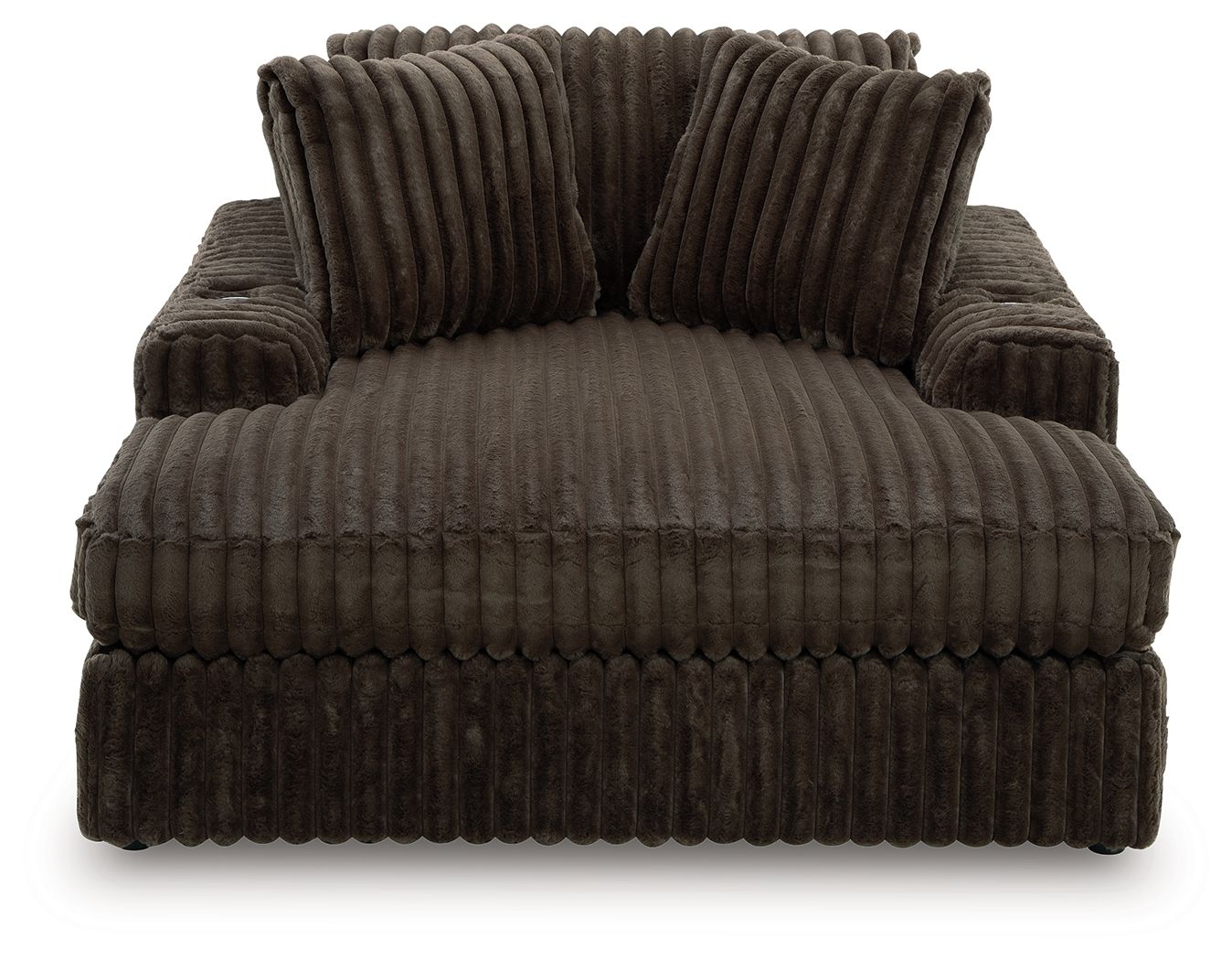 Ashley Furniture Midnight-Madness - Oversized Chaise - Chocolate - Image 3